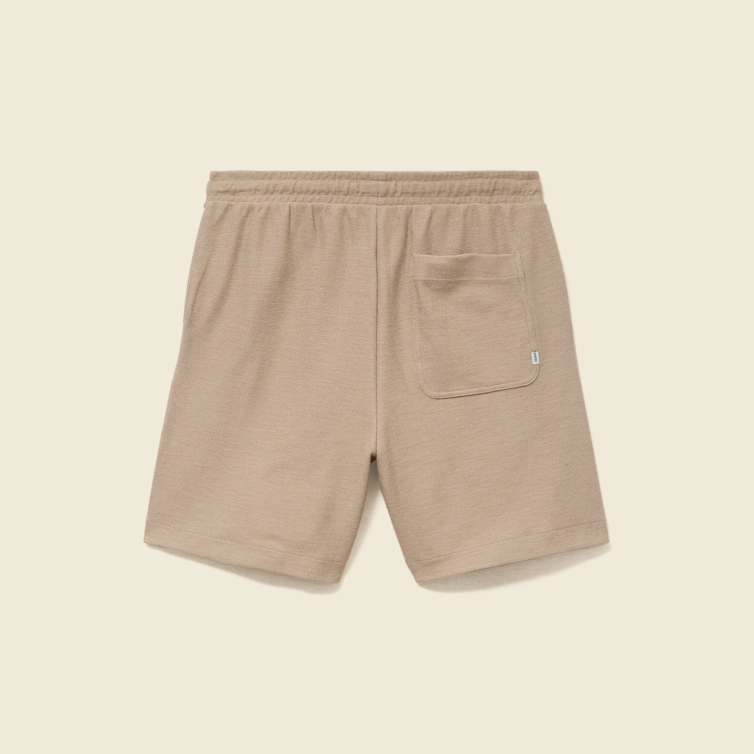 Short droit avec cordon beige homme