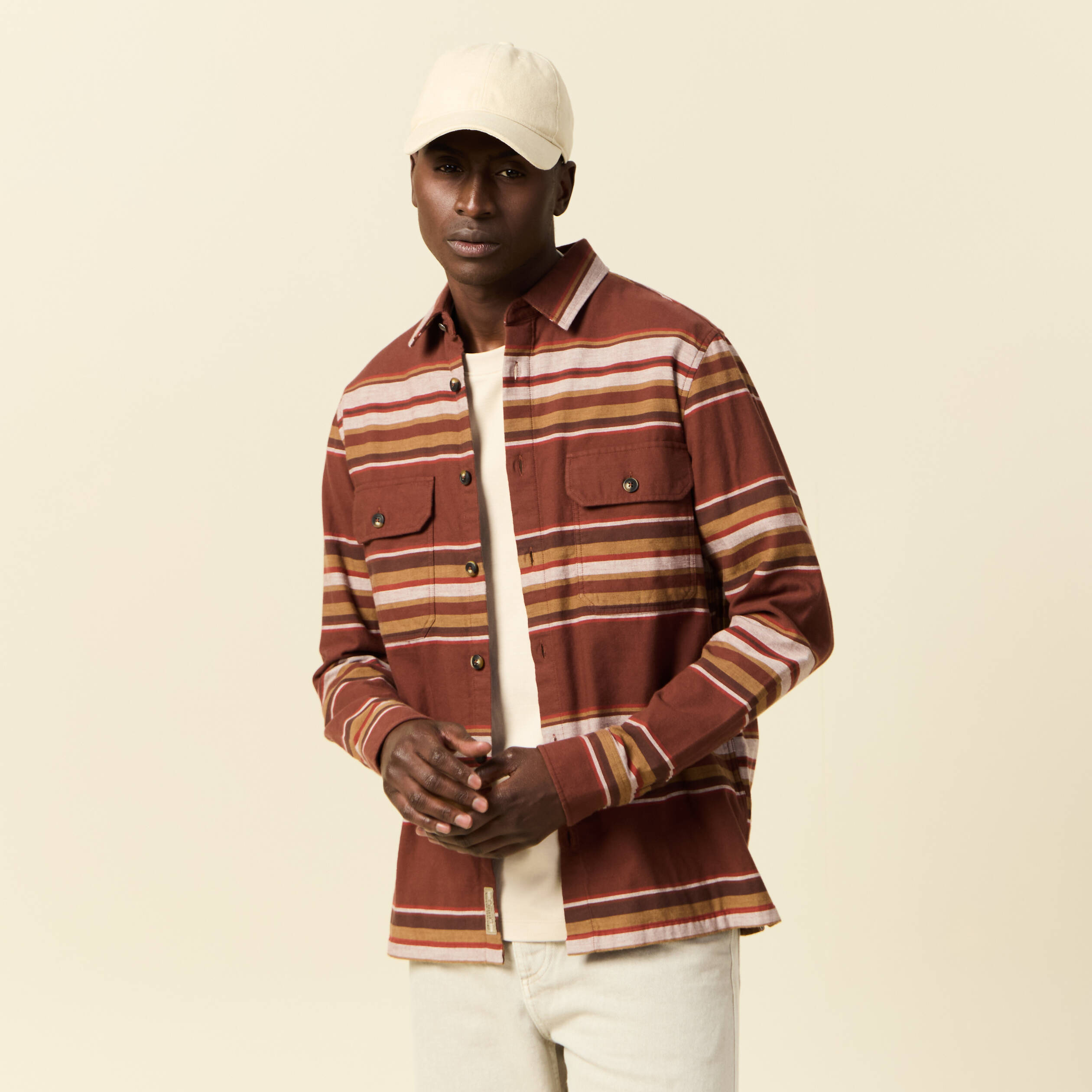 Surchemise manches longues bordeaux homme