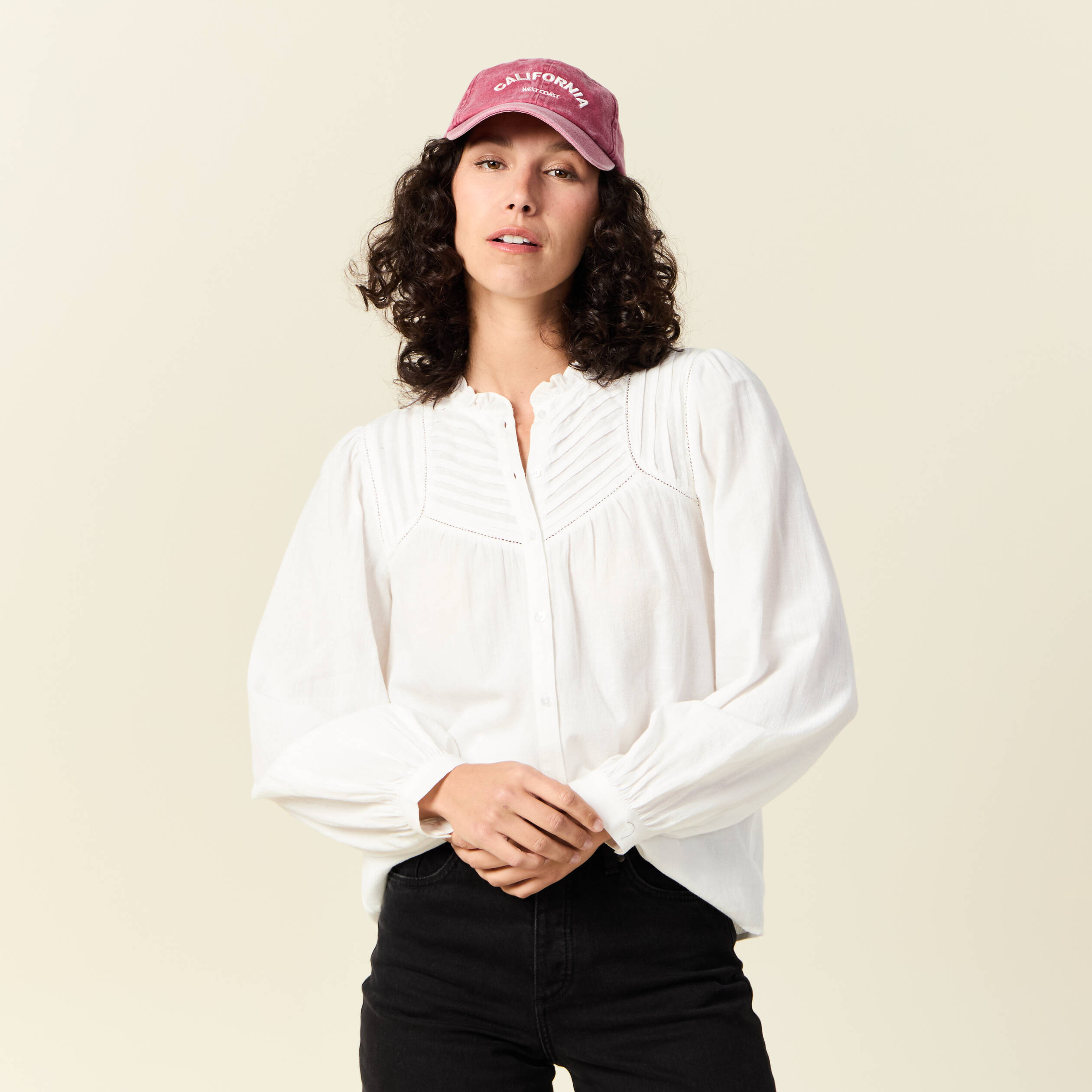 chemise manches longues ecru femme Chemise manches longues ecru femme