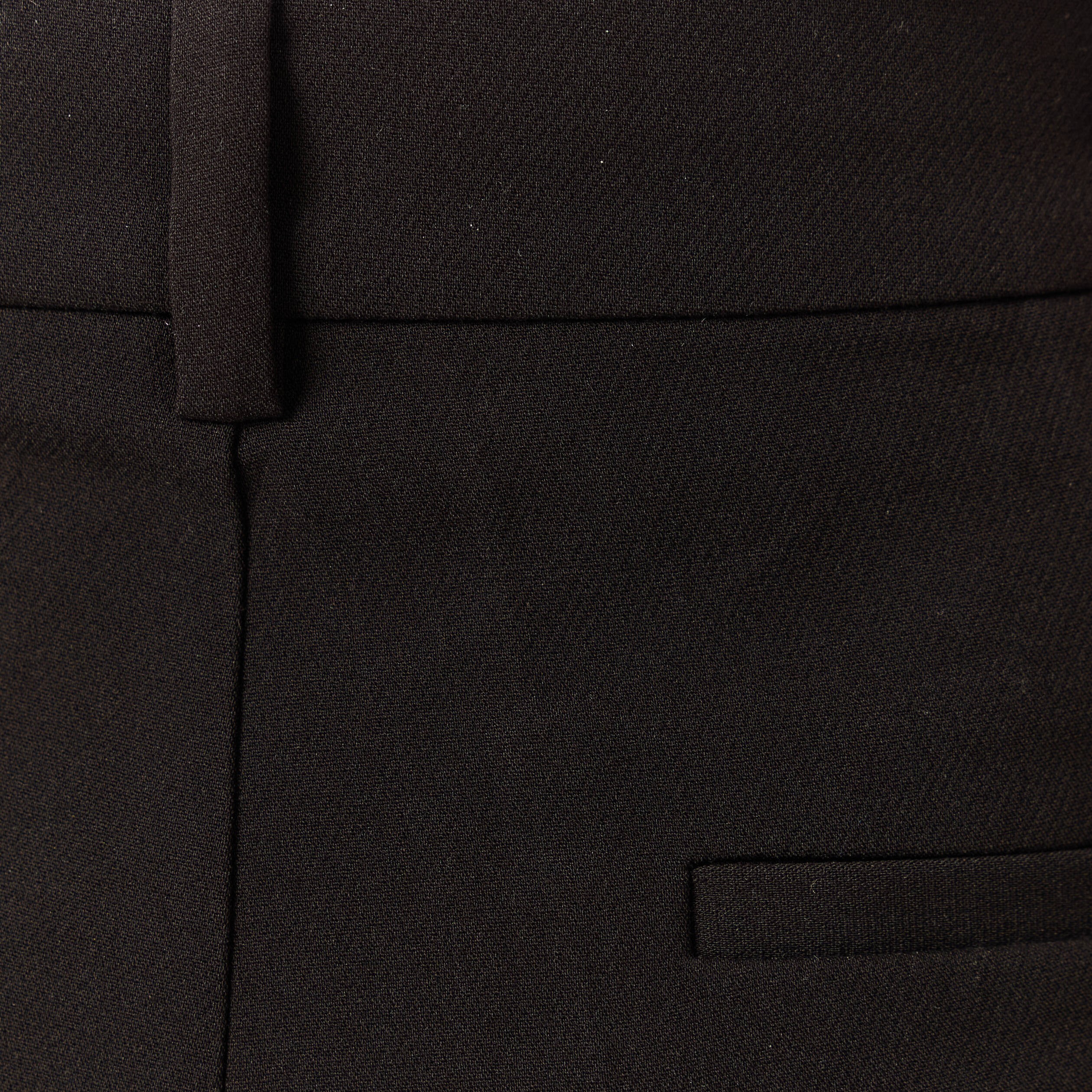 Pantalon cigarette &agrave; pinces noir femme