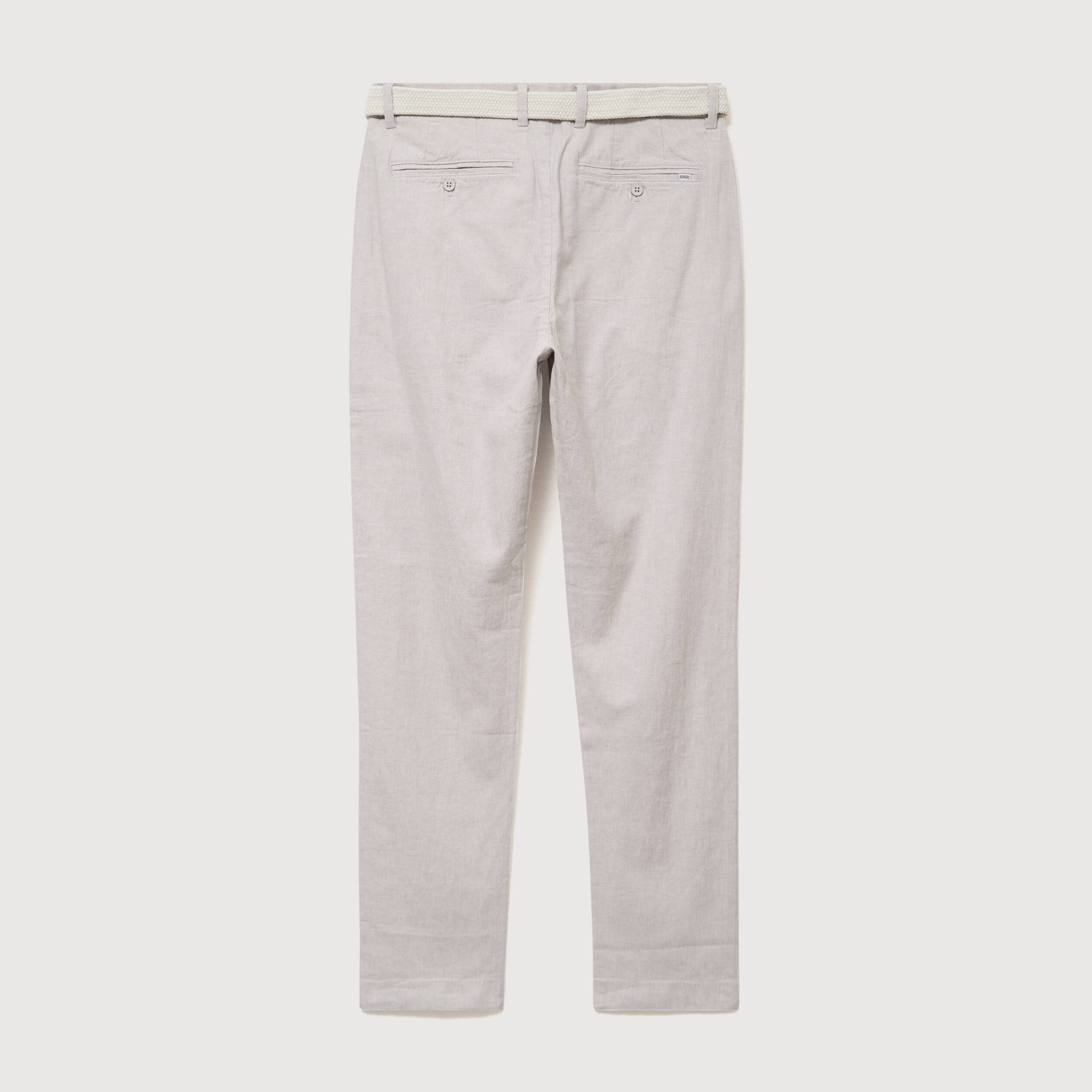 Chino coupe droite longueur 32 gris homme