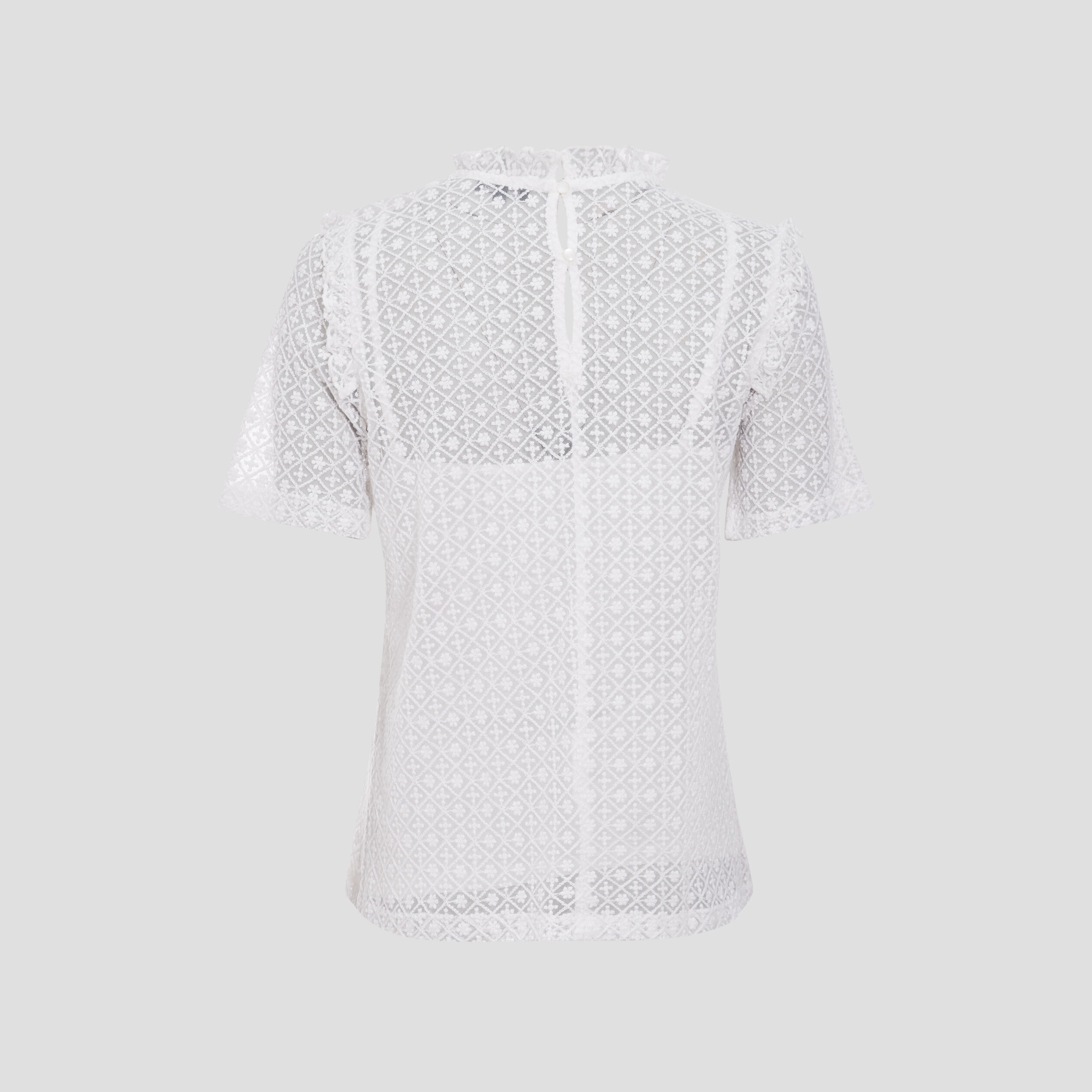 T-shirt manches courtes ecru femme