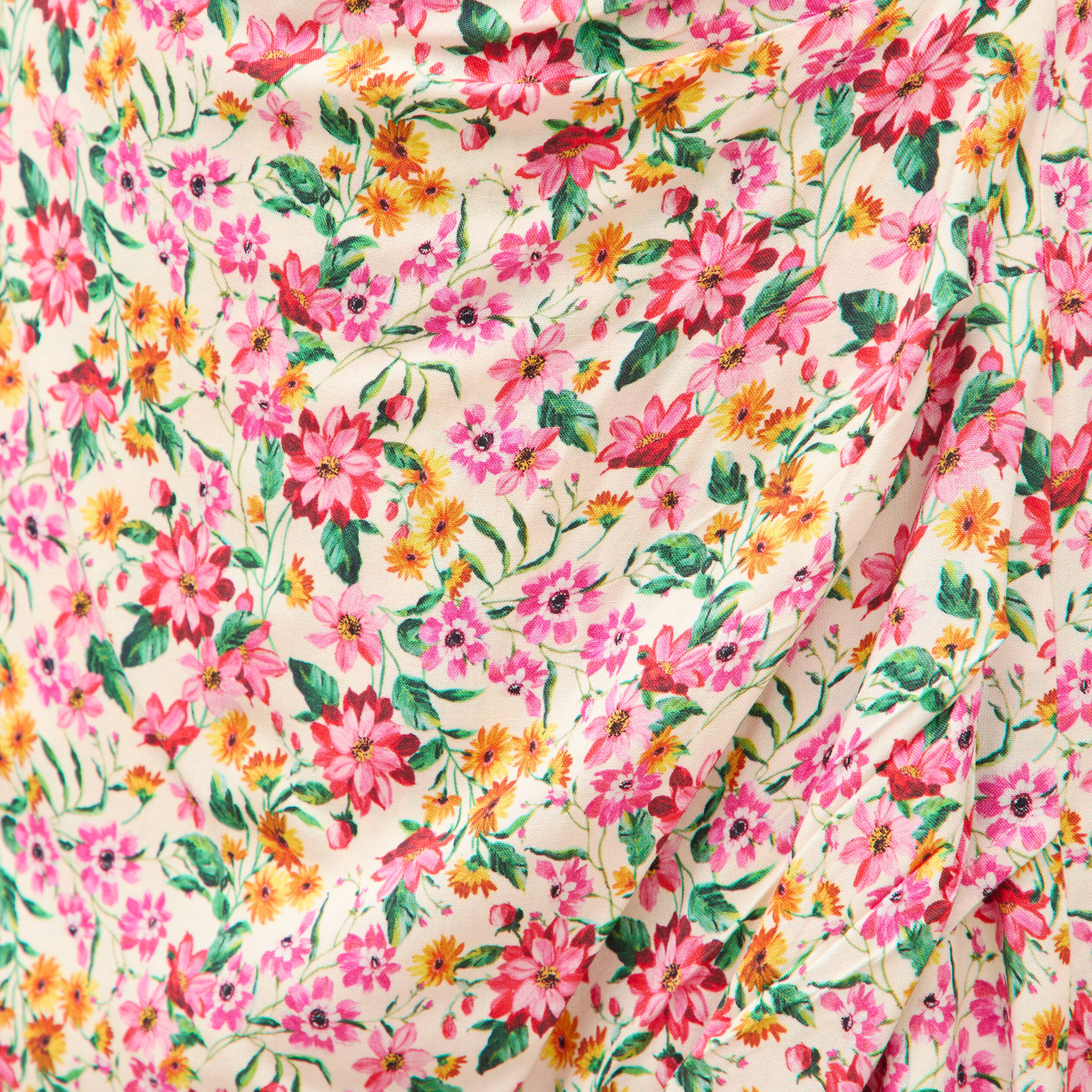 Jupe fluide doubl&eacute;e multicolore femme