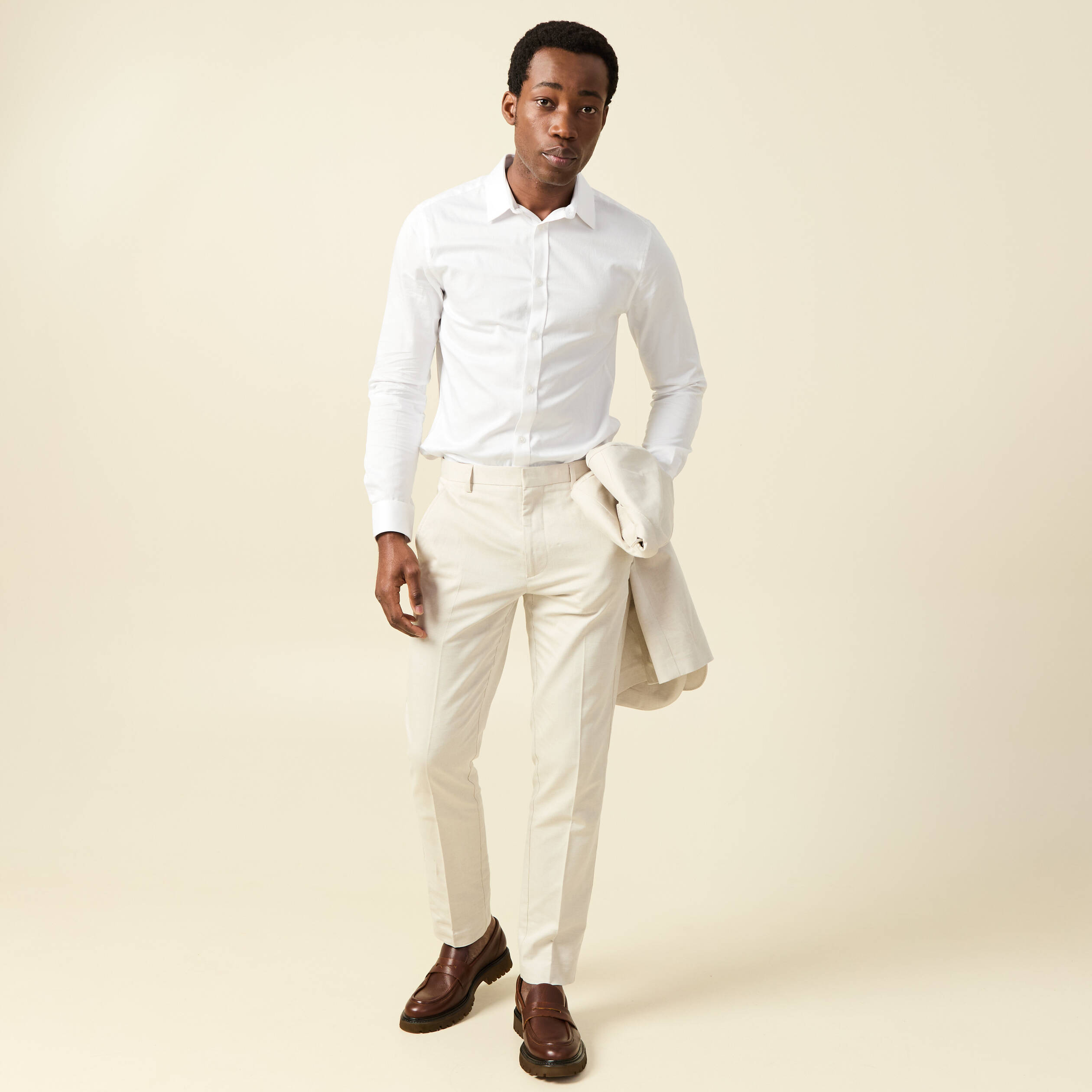 Pantalon chino sable homme