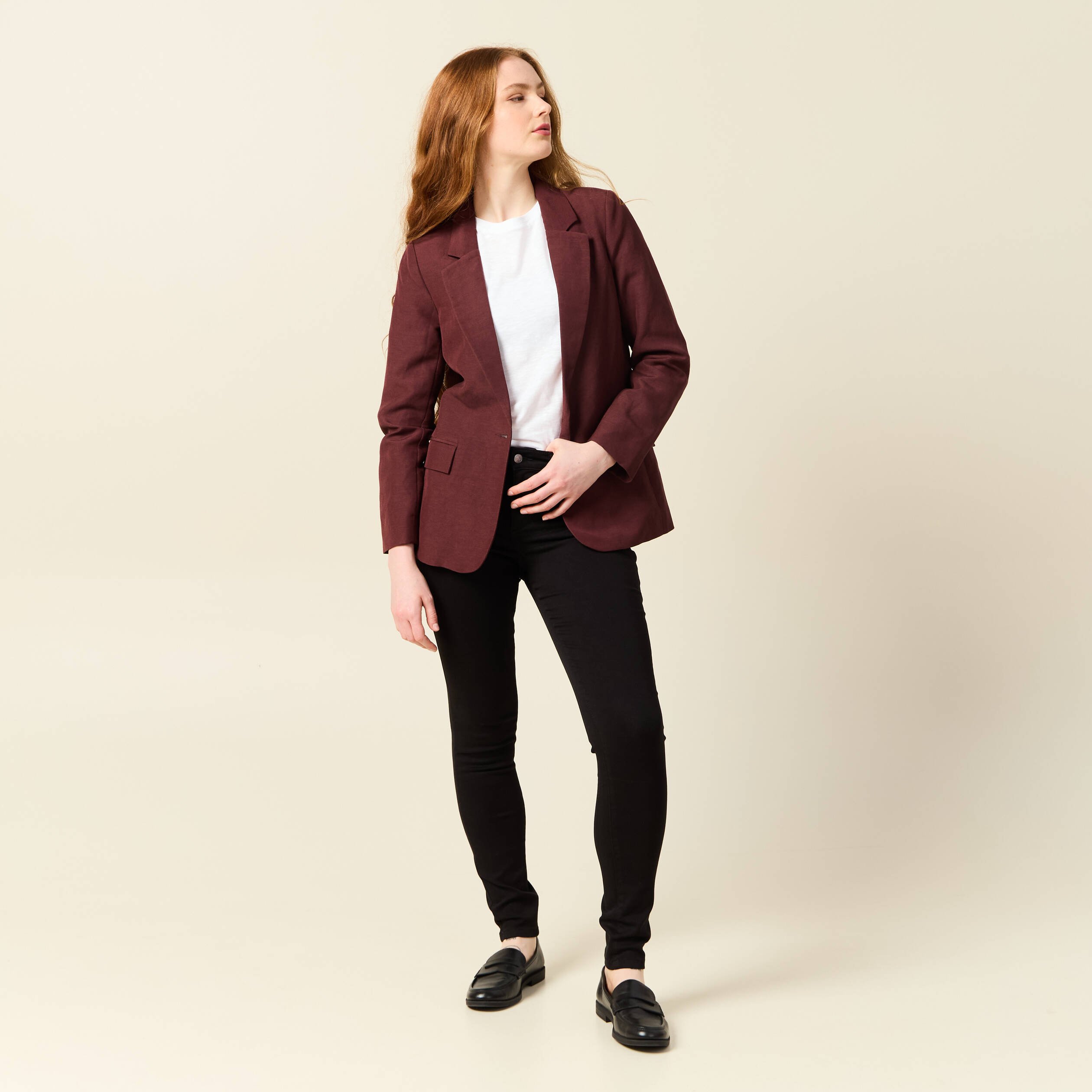 Pantalon Audrey - skinny push up gris foncé femme