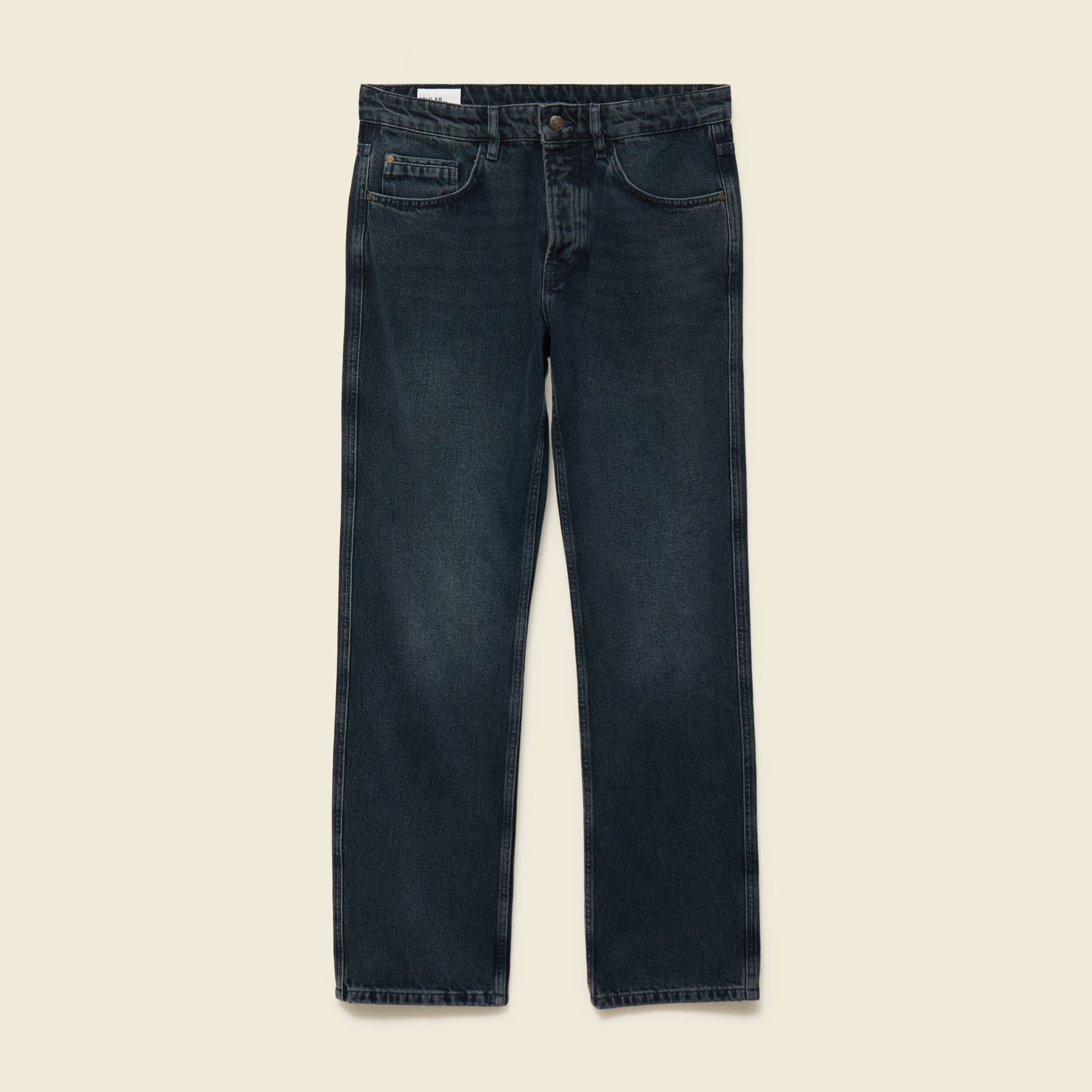 Jeans regular longueur 32 en coton bleu homme