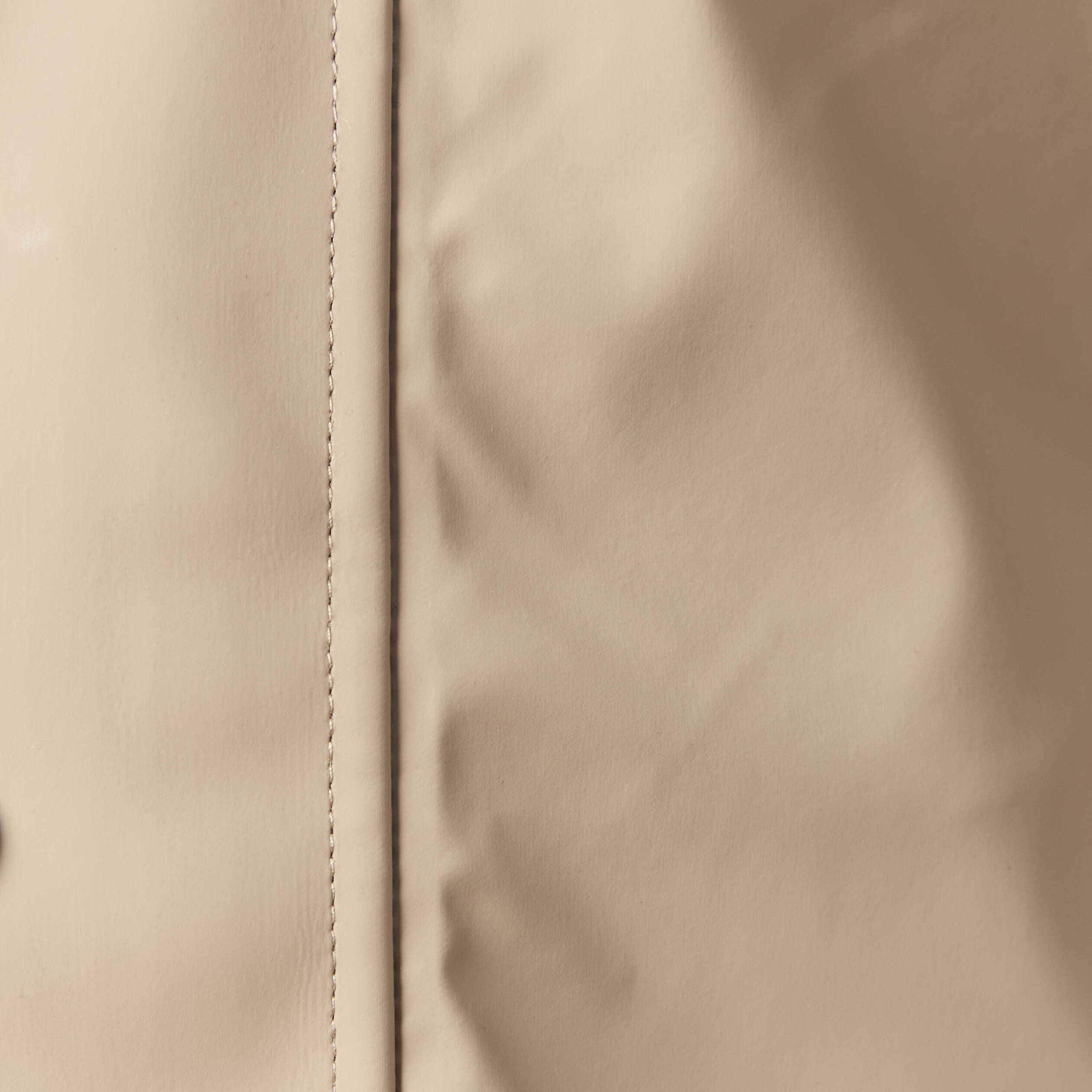 Parka longue droite &agrave; capuche taupe homme