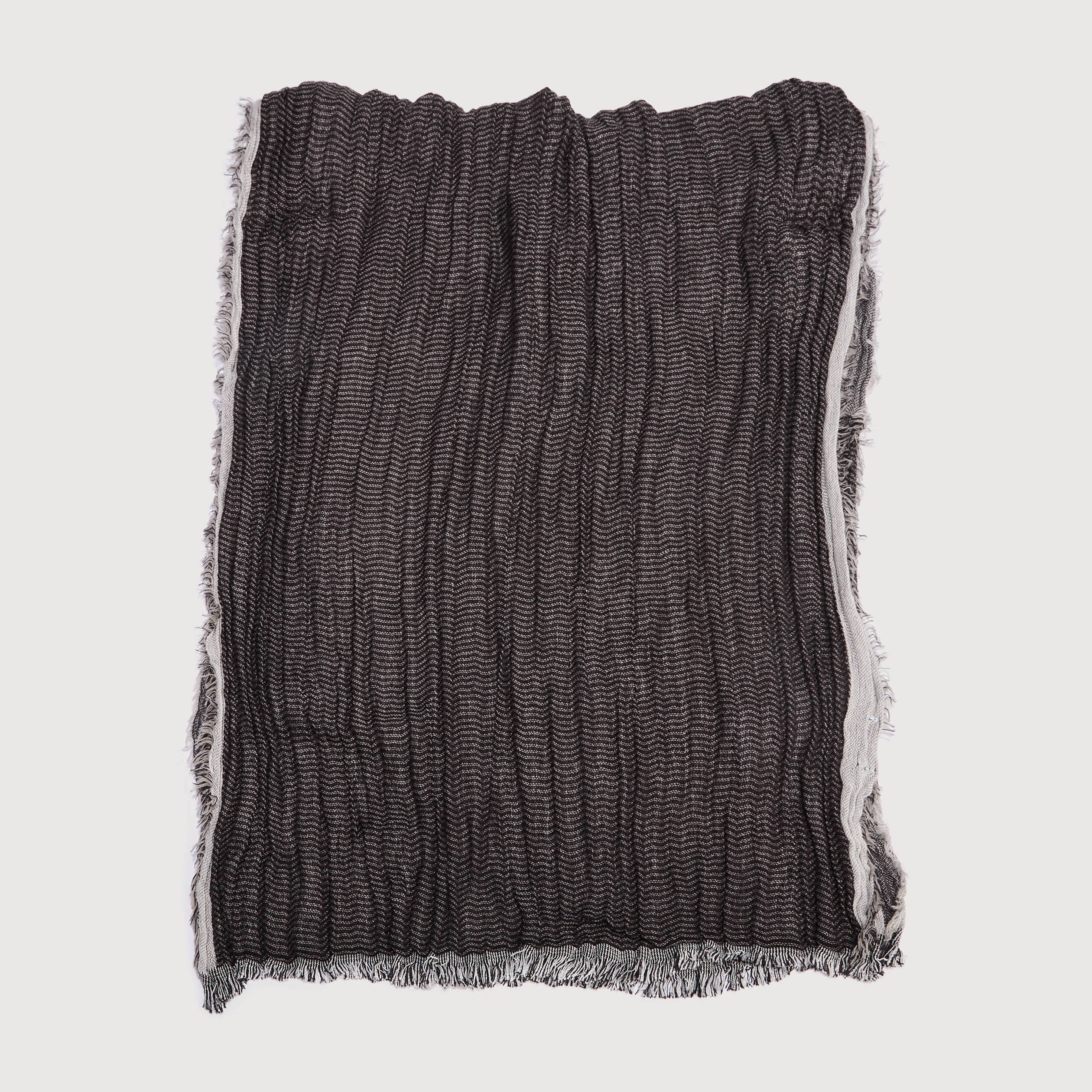 Foulard froiss&eacute; noir homme