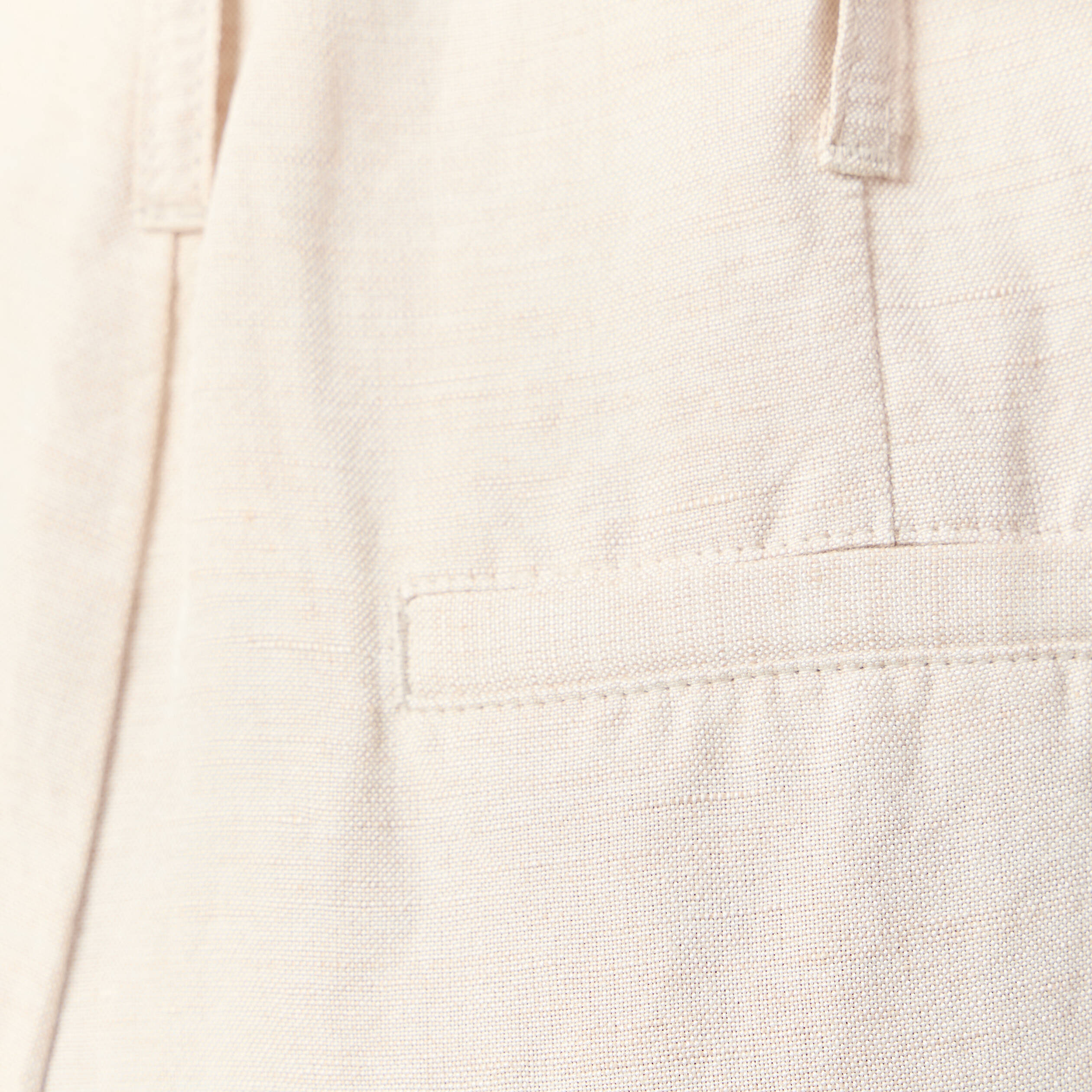 Pantalon large à pinces sable femme