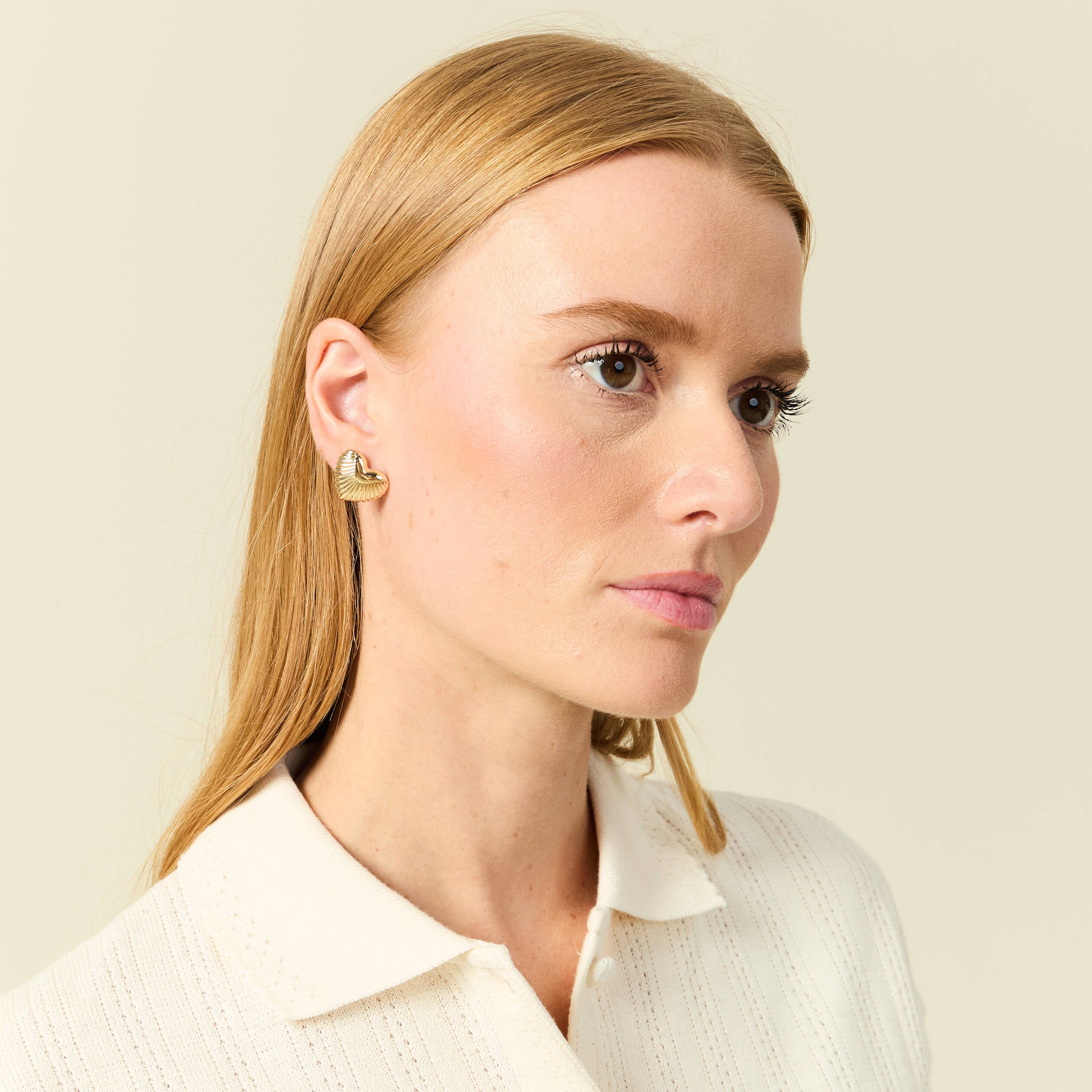 Boucles d'oreilles couleur or femme
