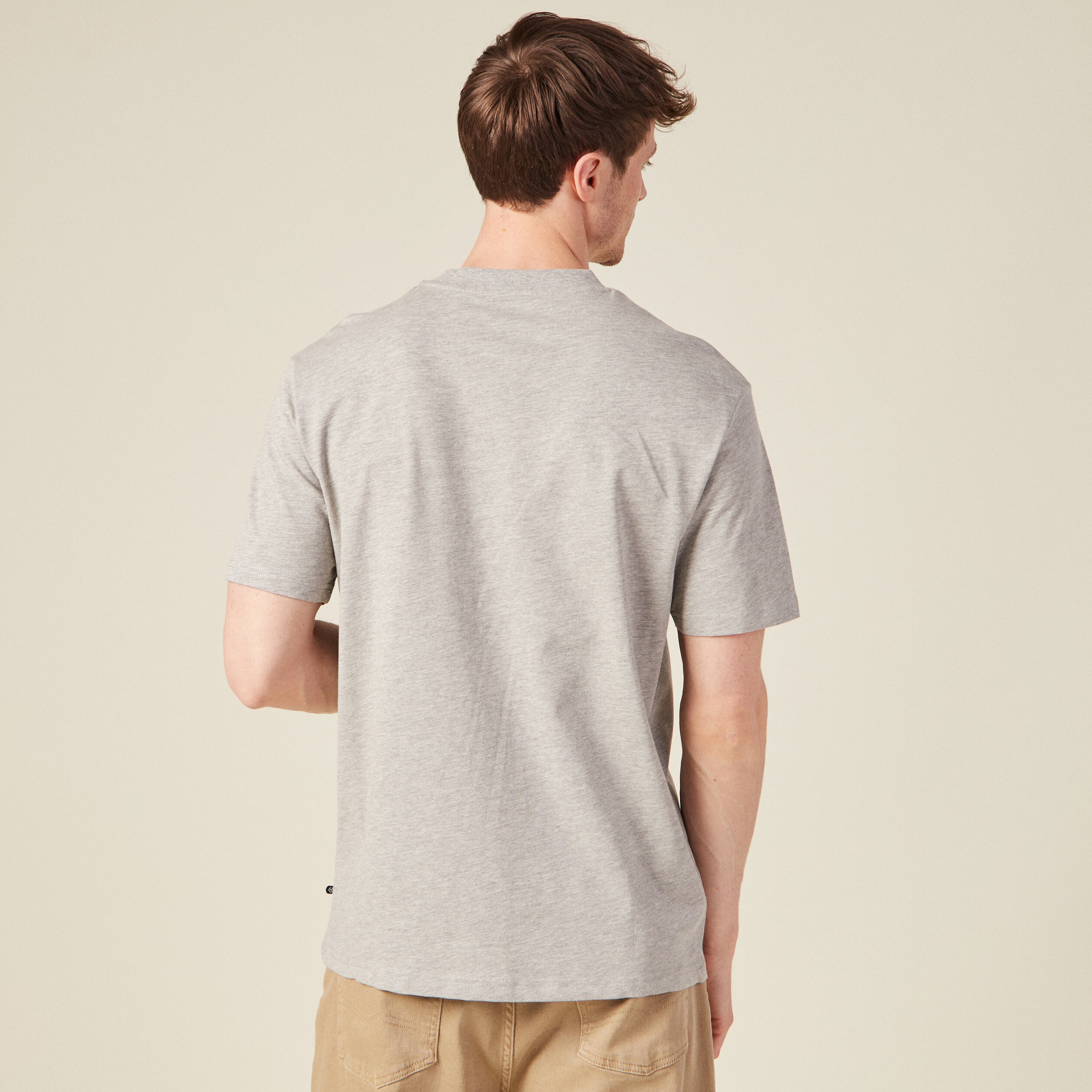 T-shirt manches courtes gris foncé homme