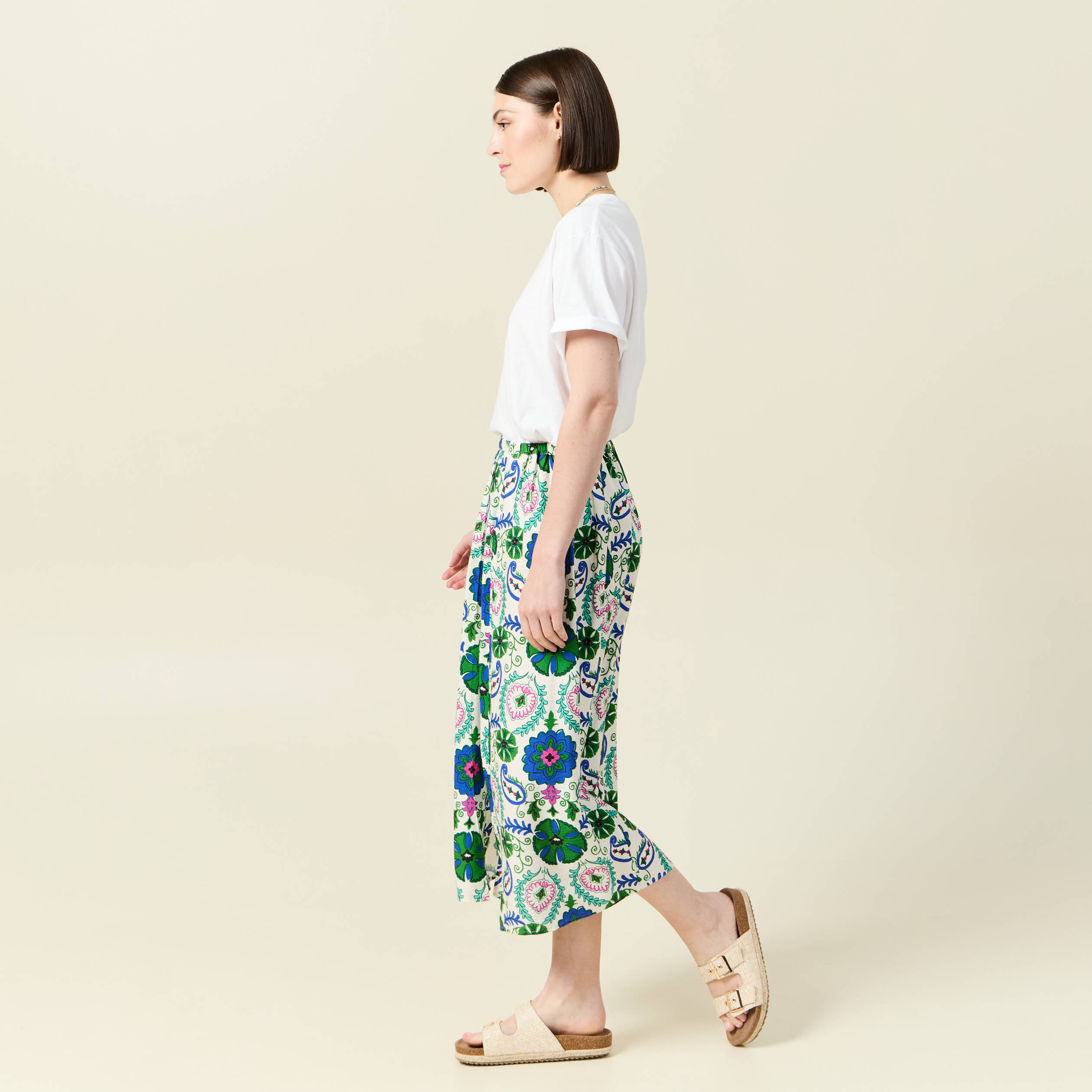jupe longue fluide blanc femme Jupe longue fluide blanc femme