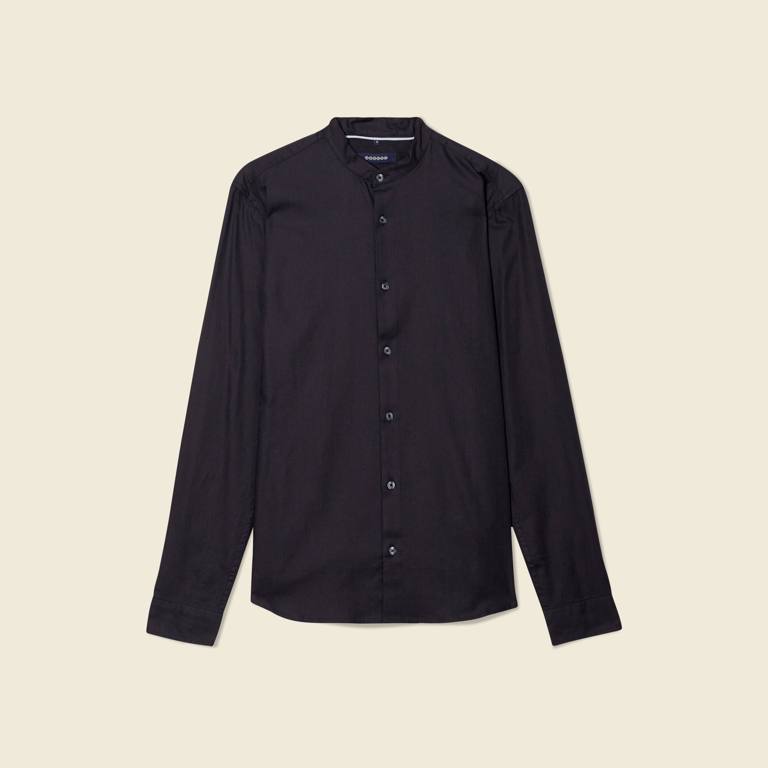Chemise manches longues noir homme