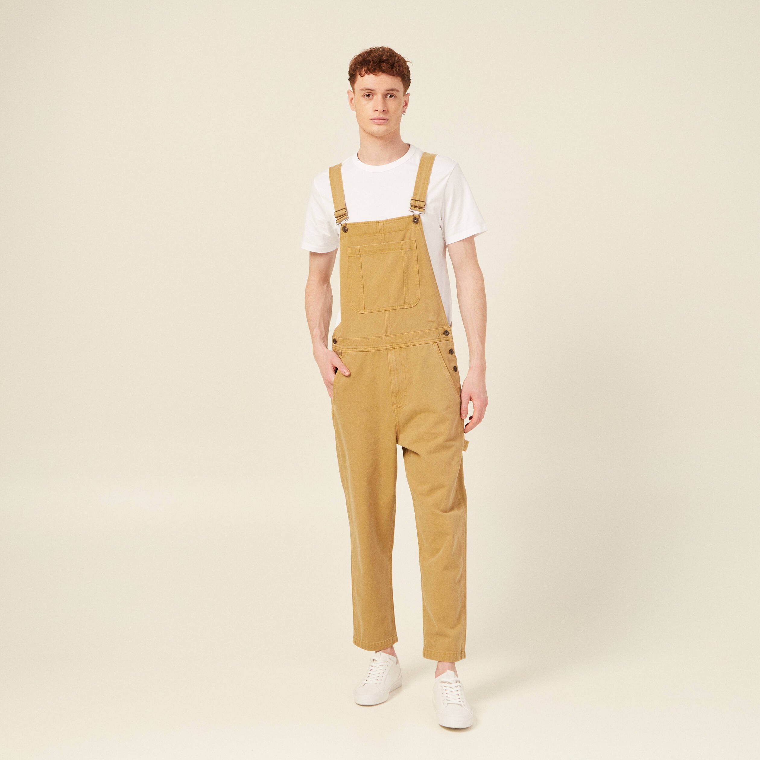 salopette large beige homme Salopette large beige homme