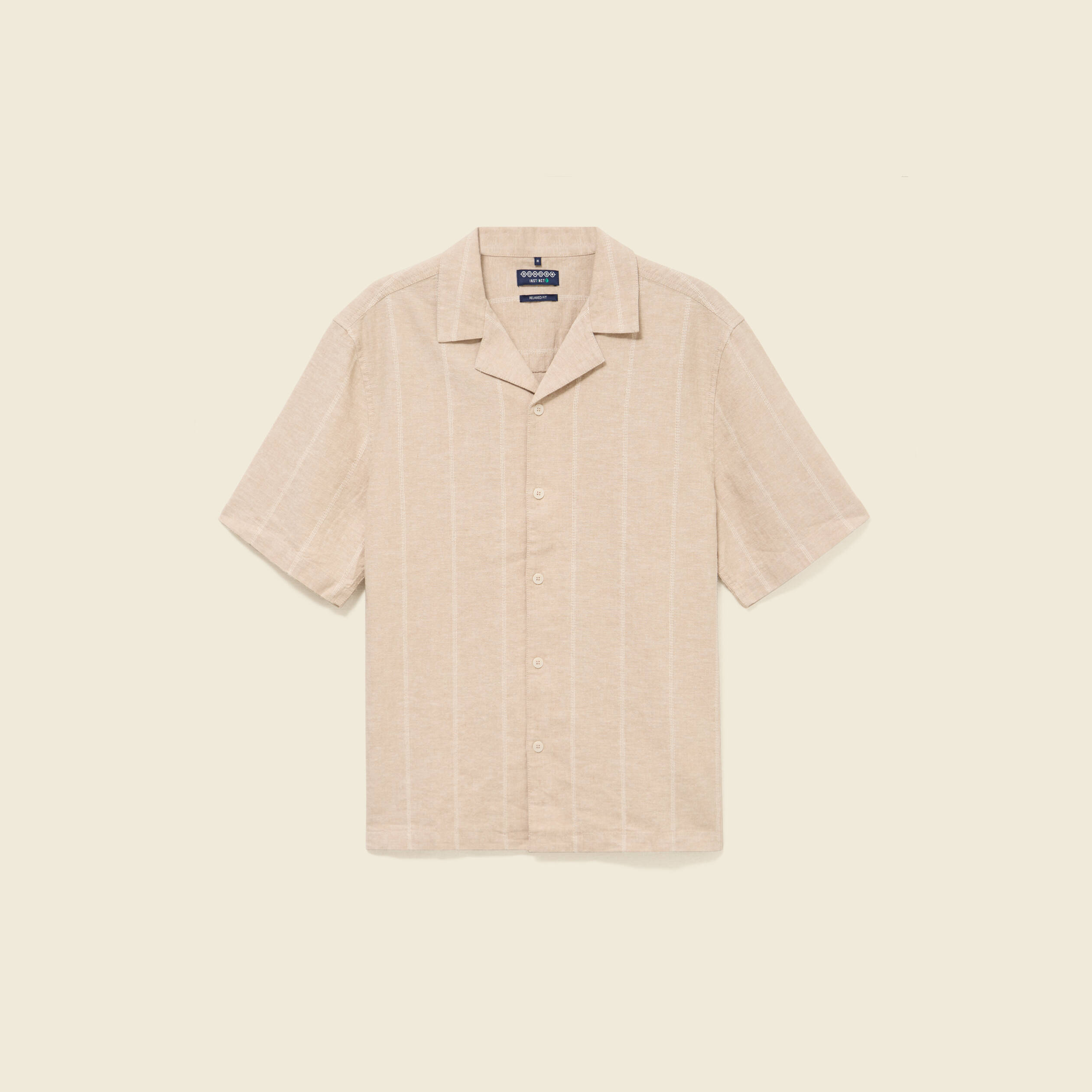 Chemise boyfriend manches courtes vert clair homme
