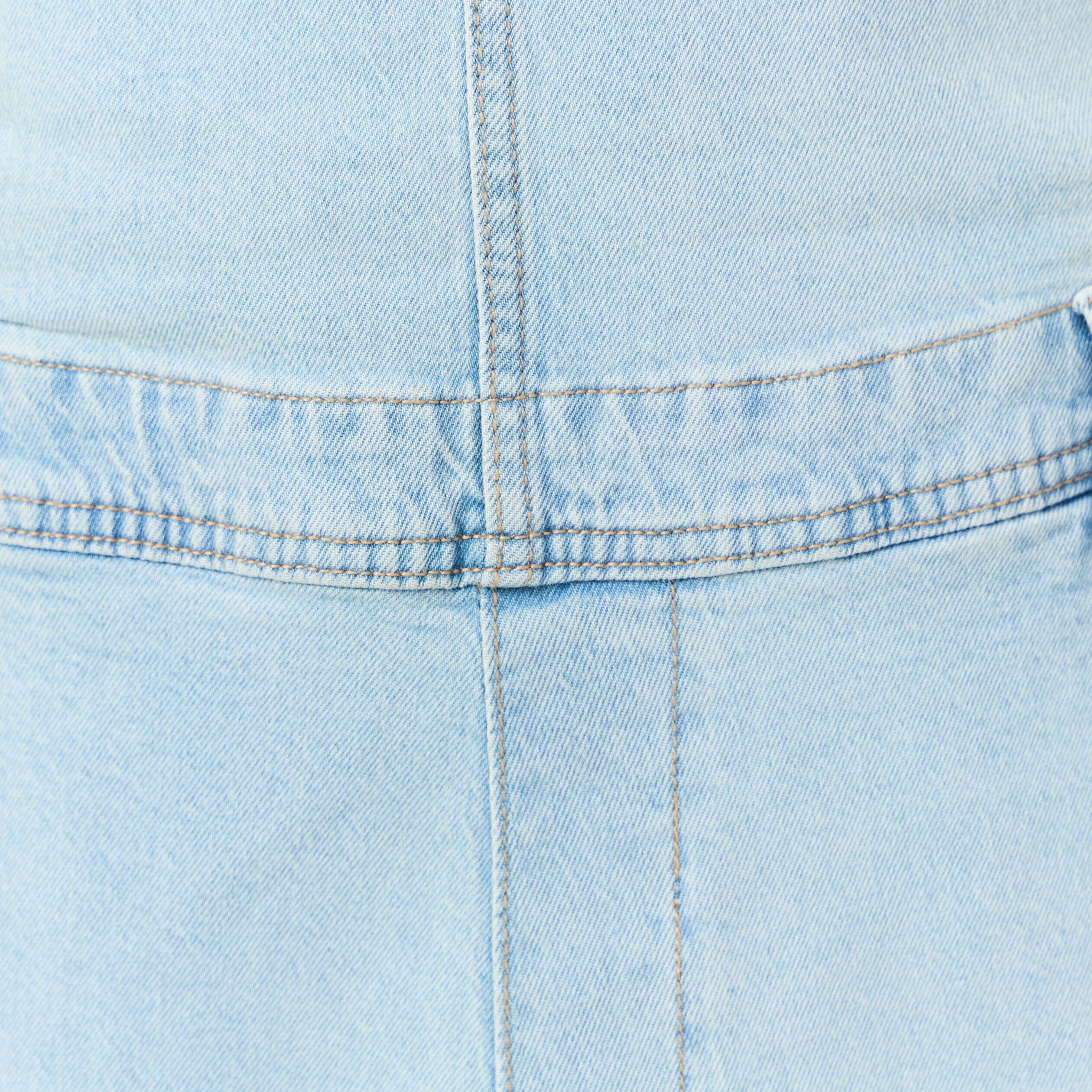 salopette droite en jean denim used femme Salopette droite en jean denim used femme