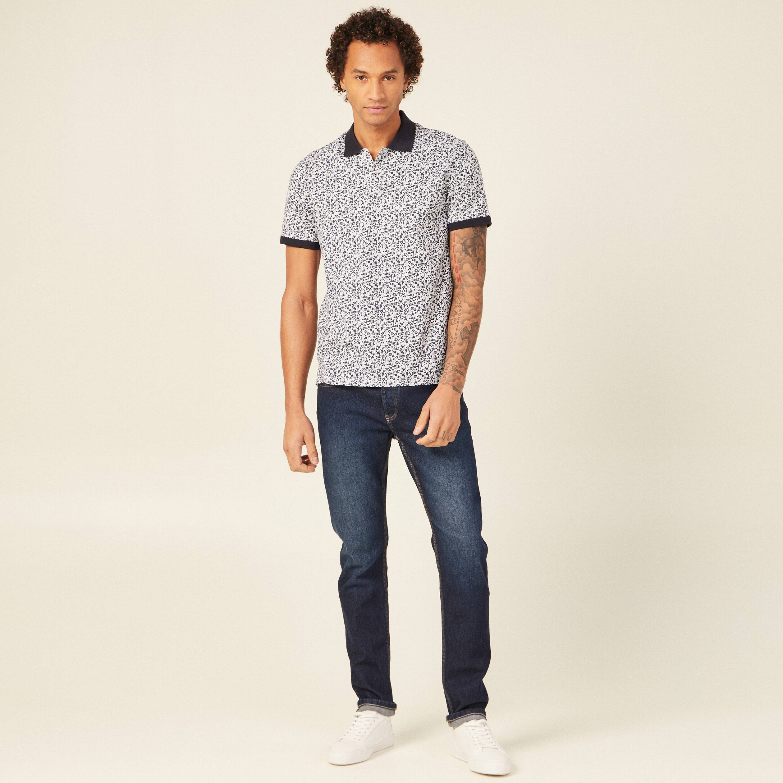 Polo Blanc Pour Homme