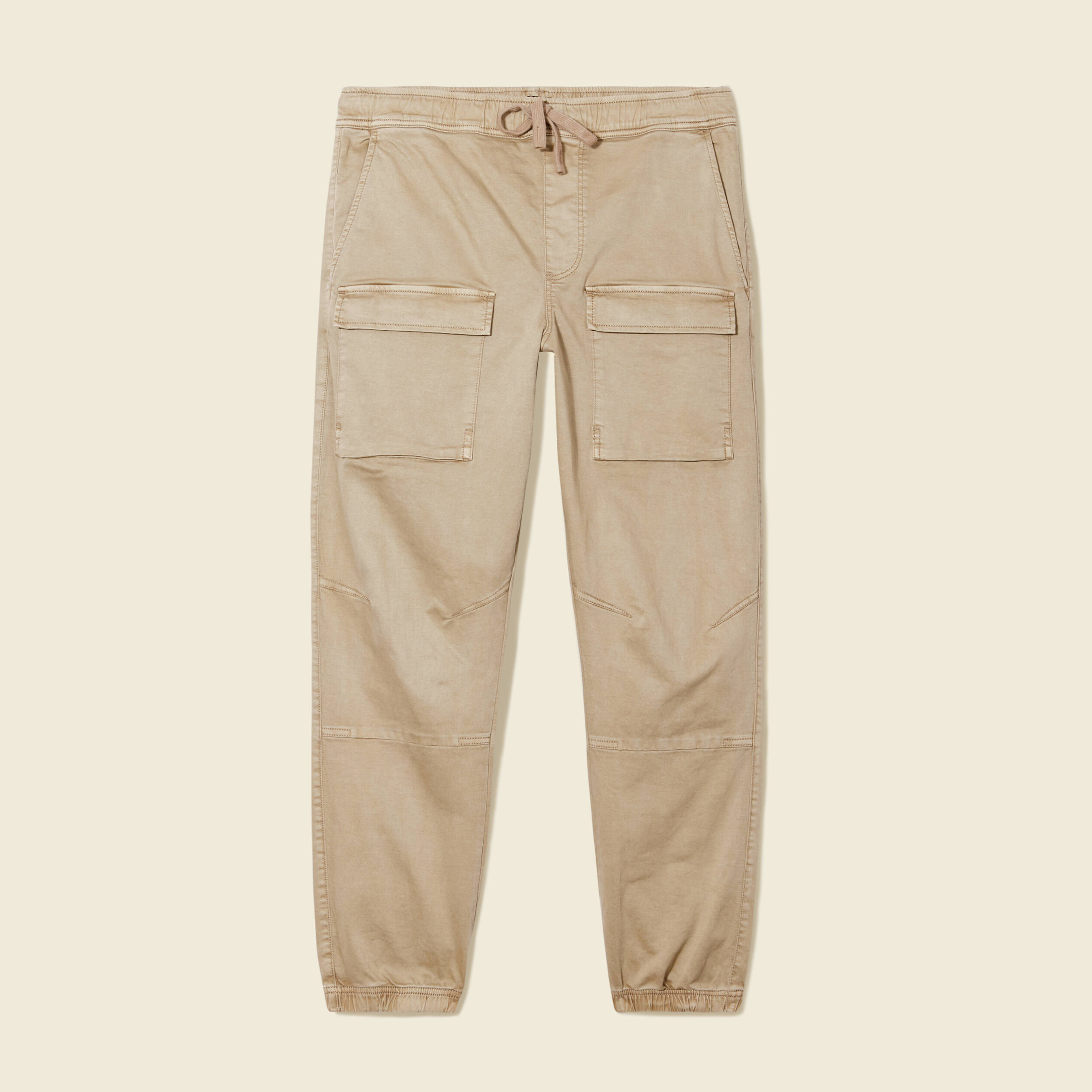 Pantalon battle élastiqué vert kaki homme