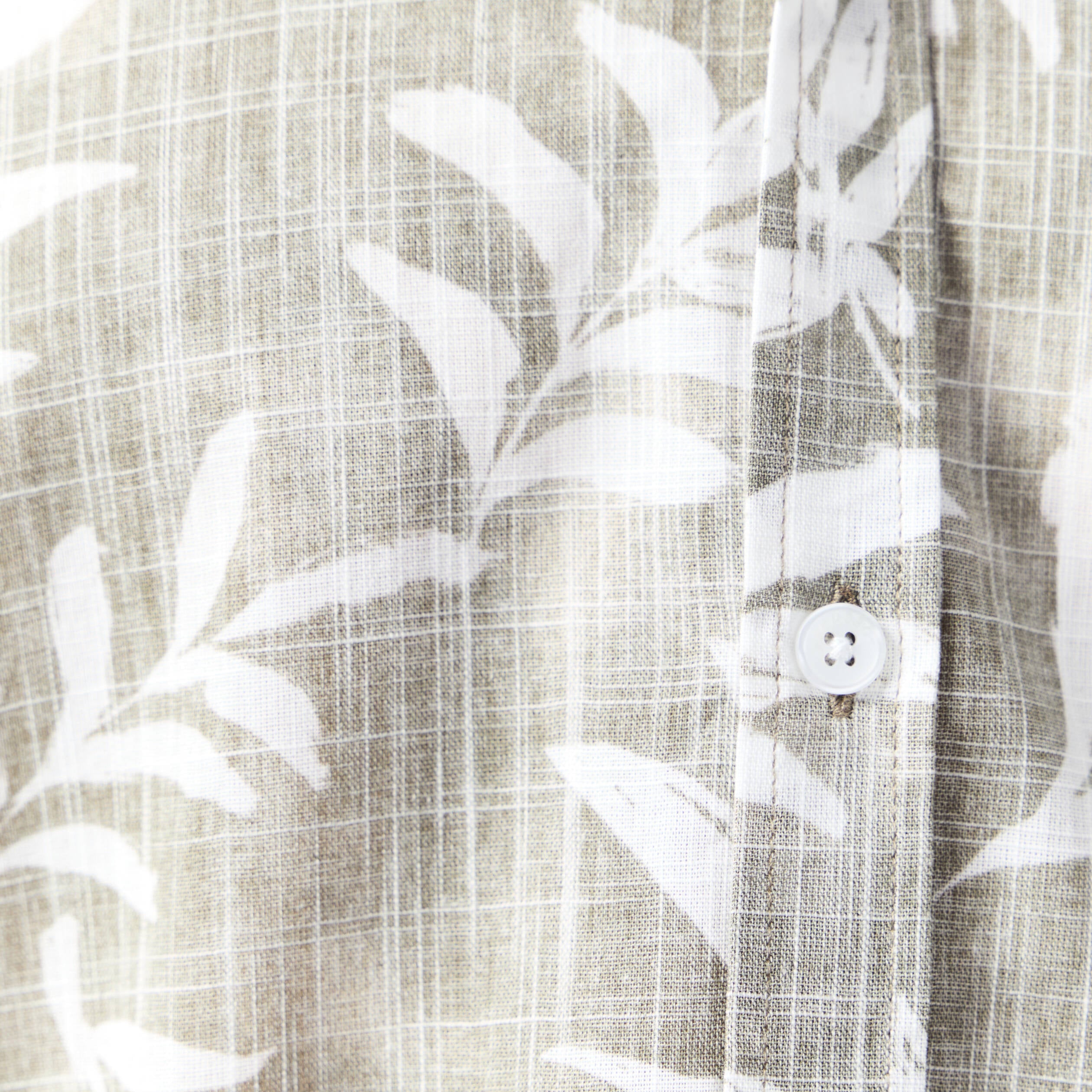 Chemise manches courtes vert kaki homme