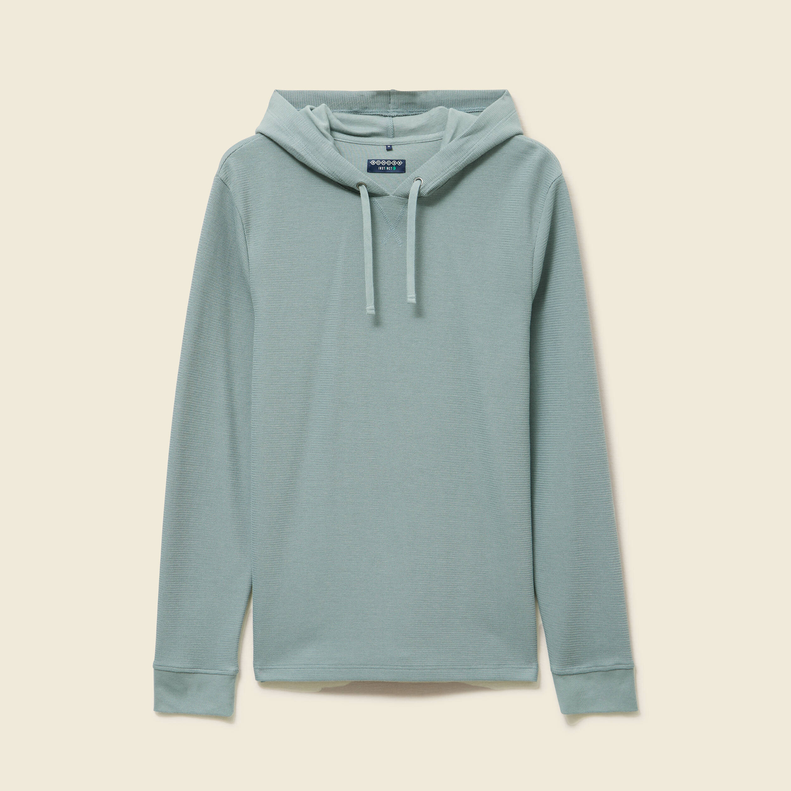 T-shirt &agrave; capuche bleu gris homme