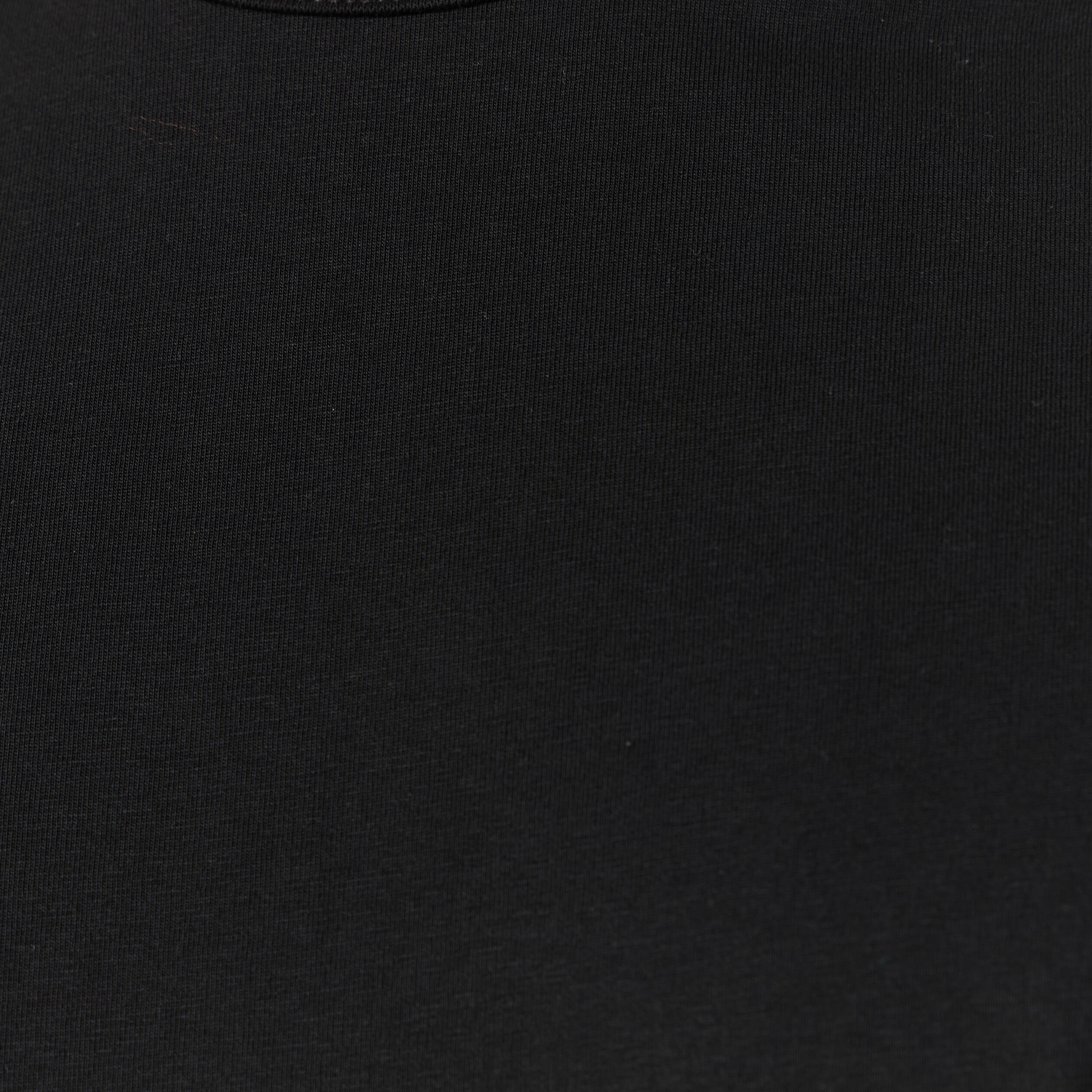T-shirt en coton manches courtes noir homme