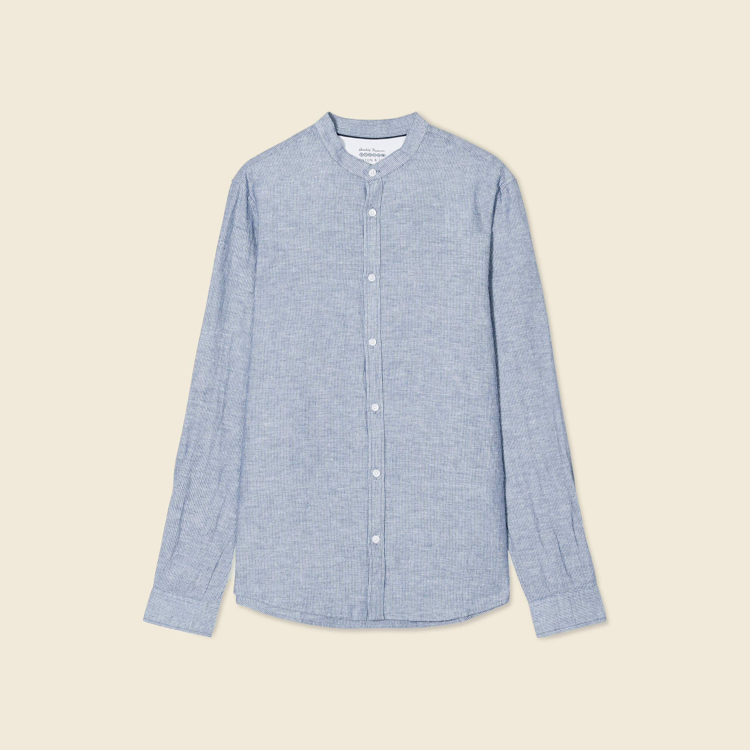 chemise manches longues bleu gris homme Chemise manches longues bleu gris homme