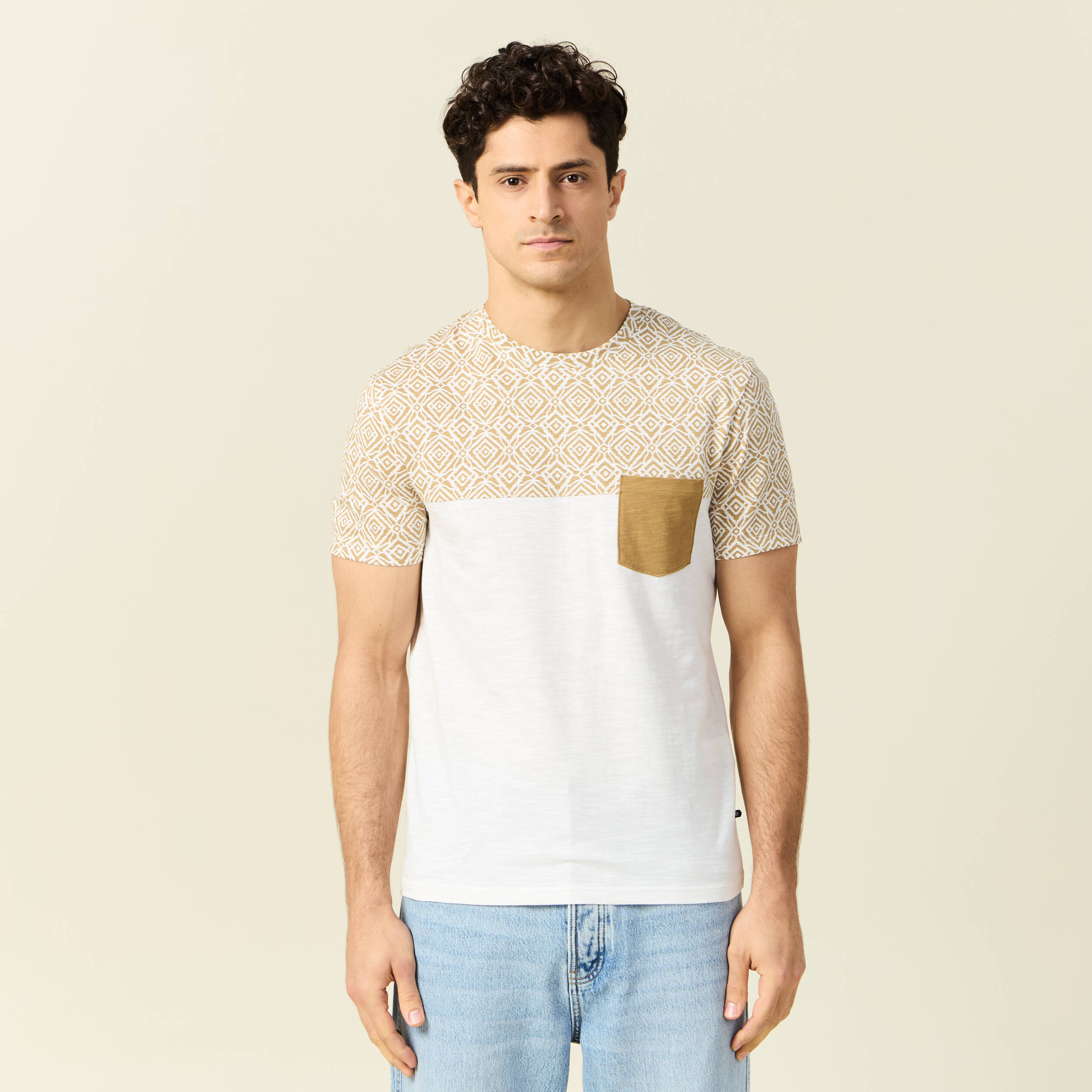 t shirt manches courtes camel homme T-shirt manches courtes camel homme