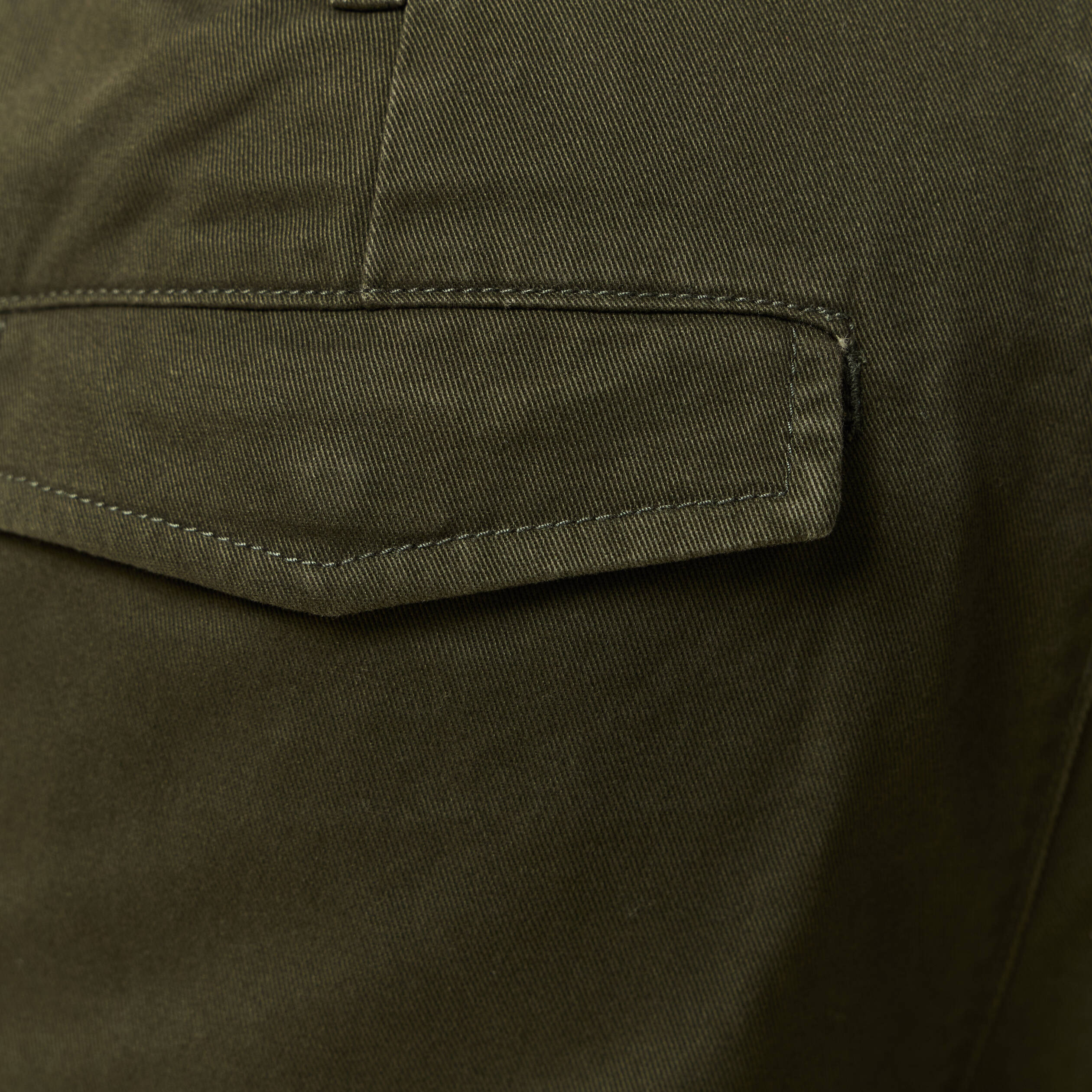 Cargo coupe battle en coton vert kaki homme