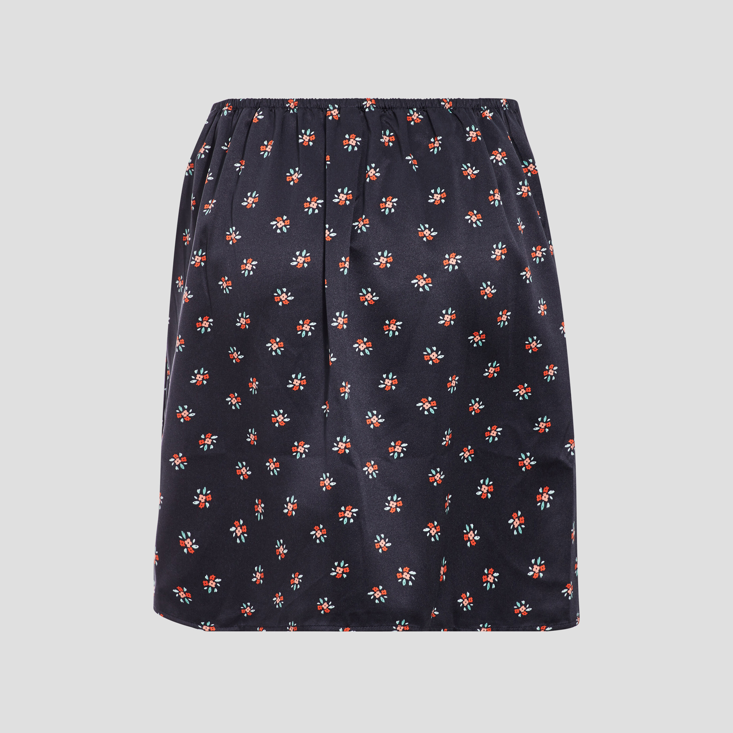 jupe droite froncee satinee noir femme Jupe droite froncée satinée noir femme