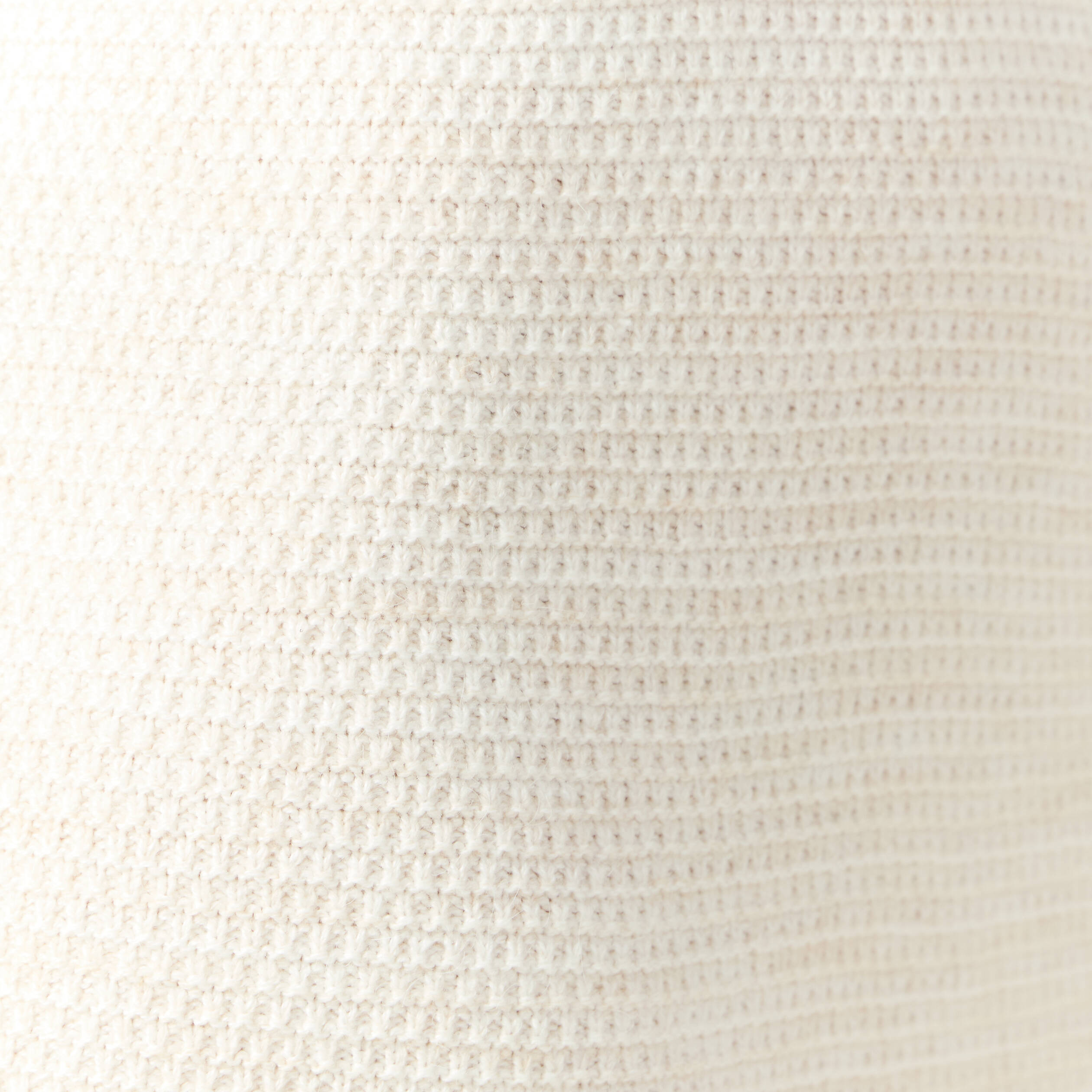 Robe pull droite col bateau creme femme