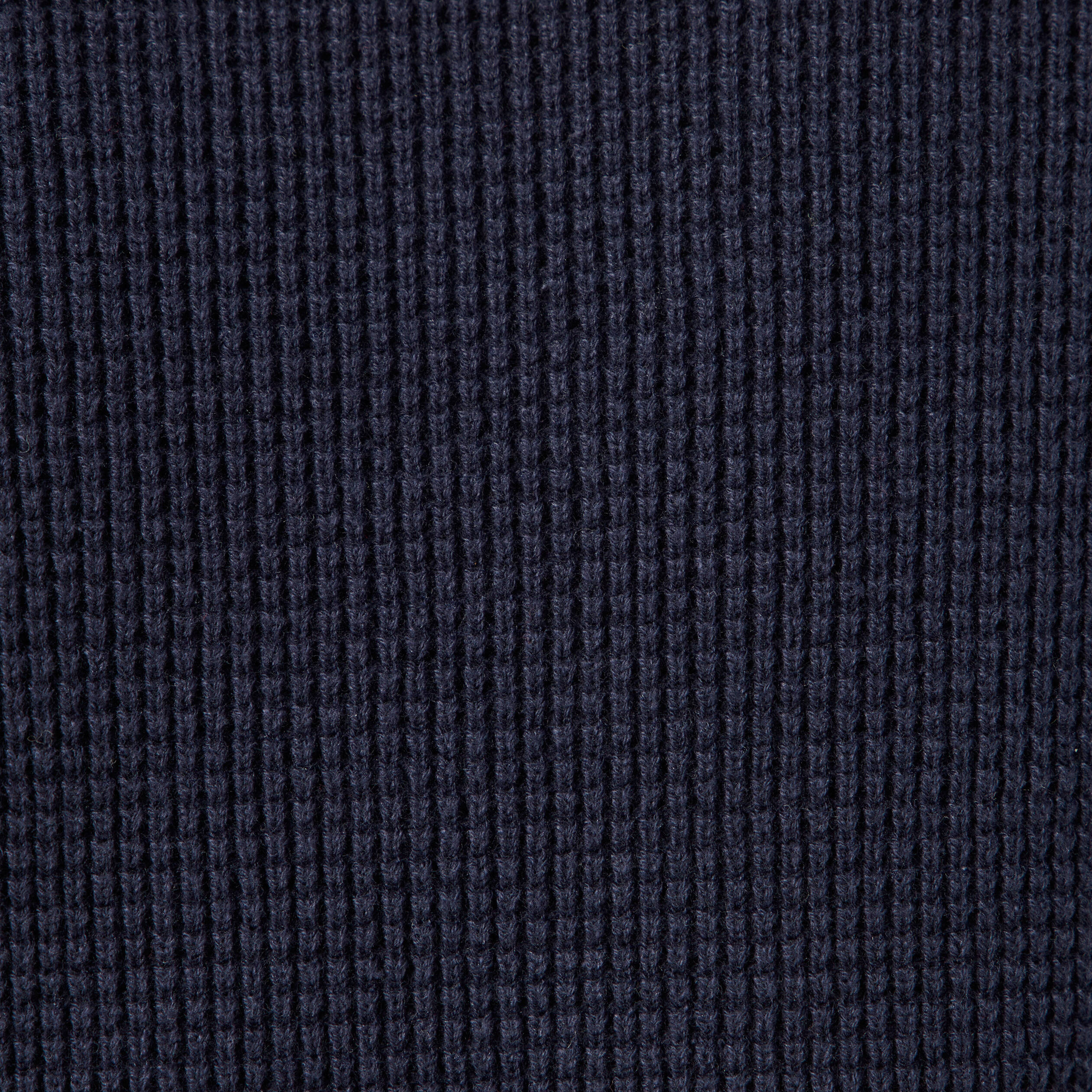 Pull manches longues col rond bleu foncé homme