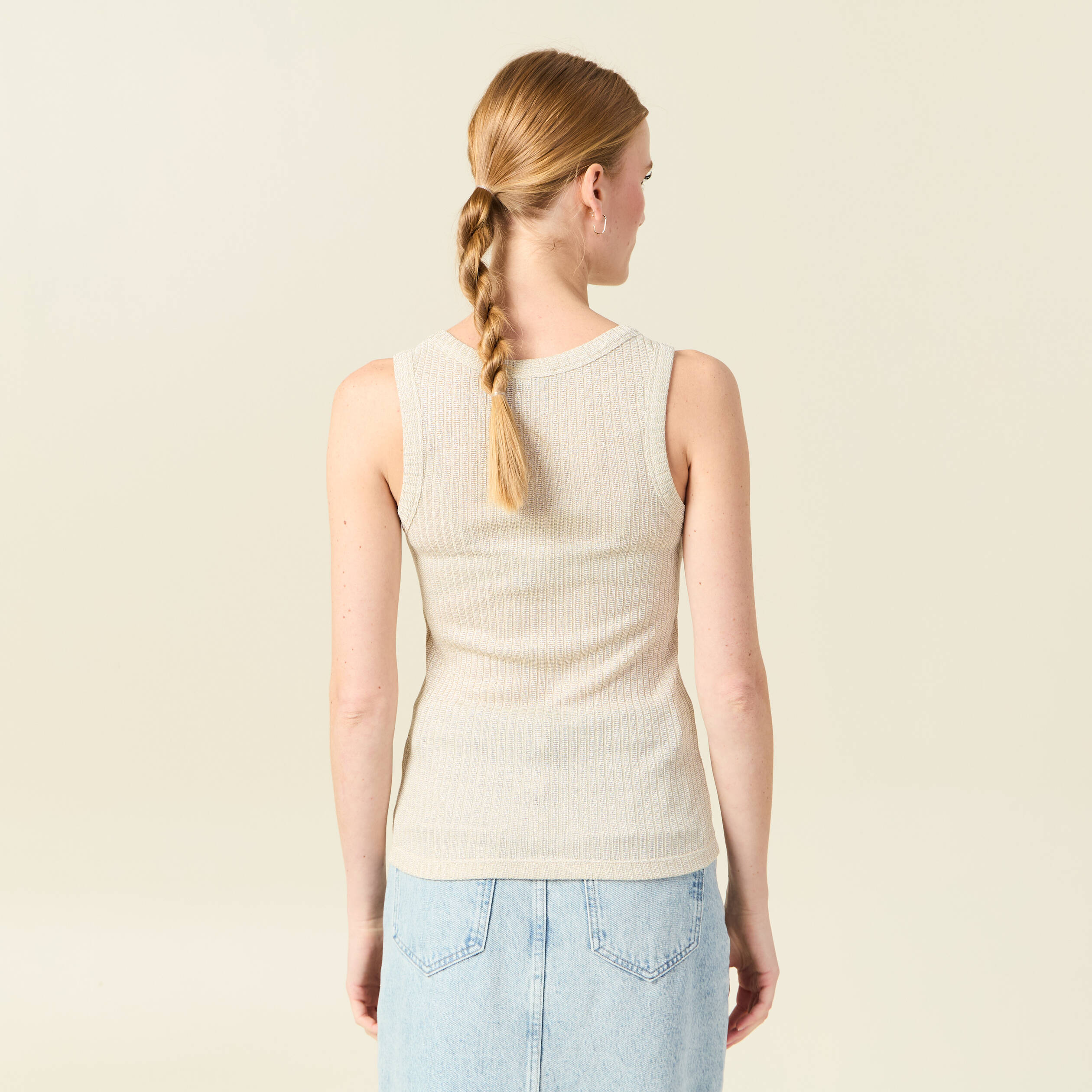 debardeur sans manches beige femme Débardeur sans manches beige femme