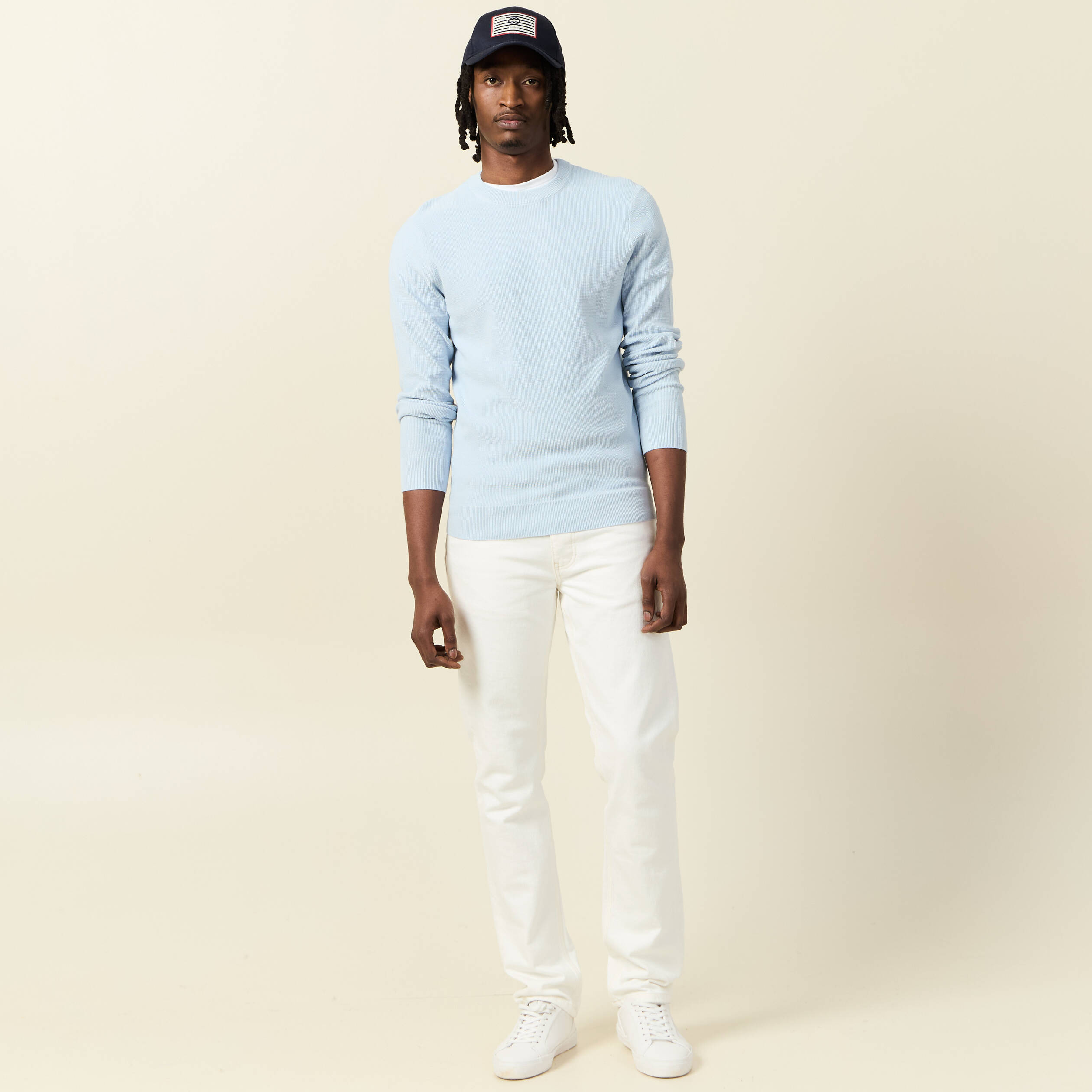 pull eco responsable bleu ciel homme Pull éco-responsable bleu ciel homme