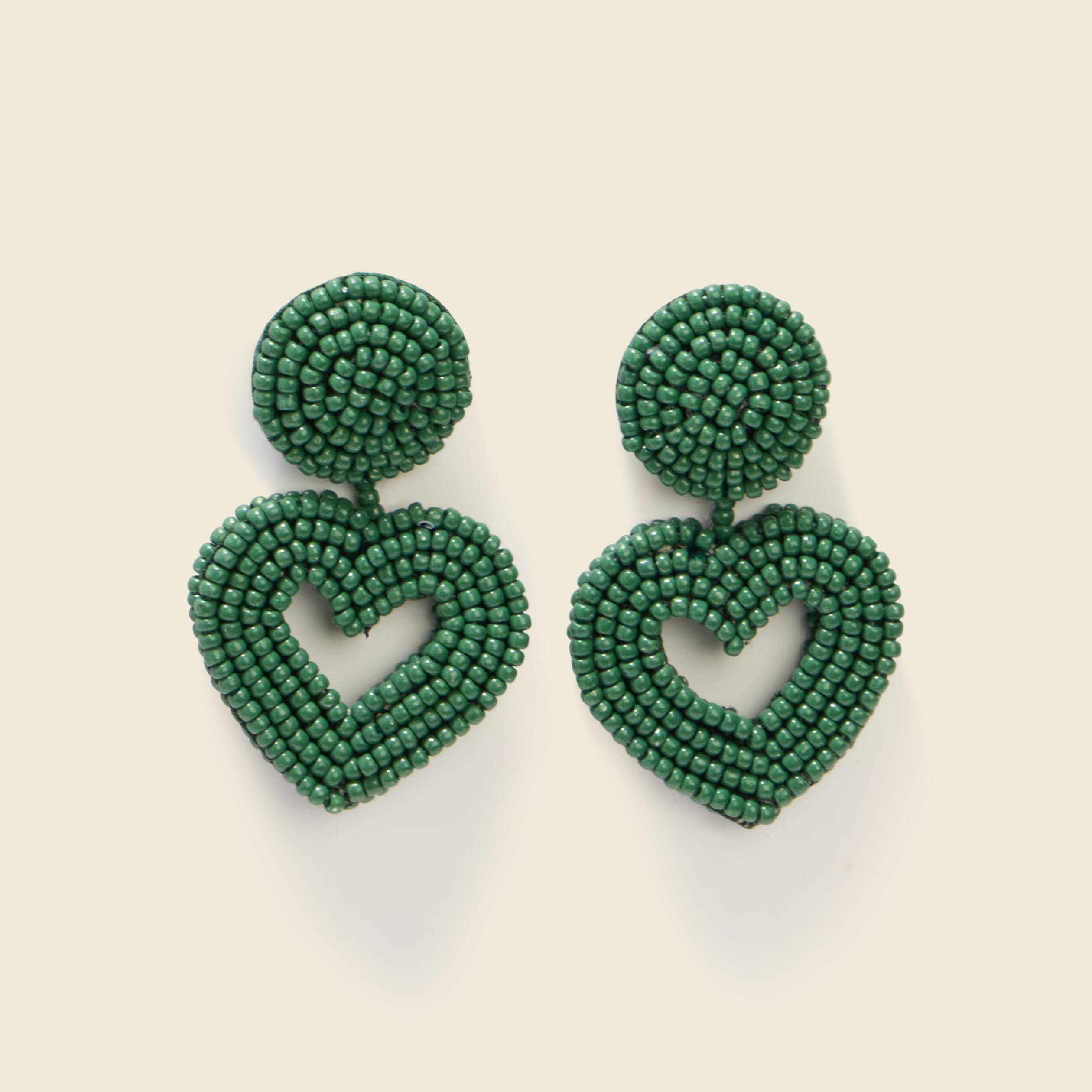 Boucles d'oreilles vert femme