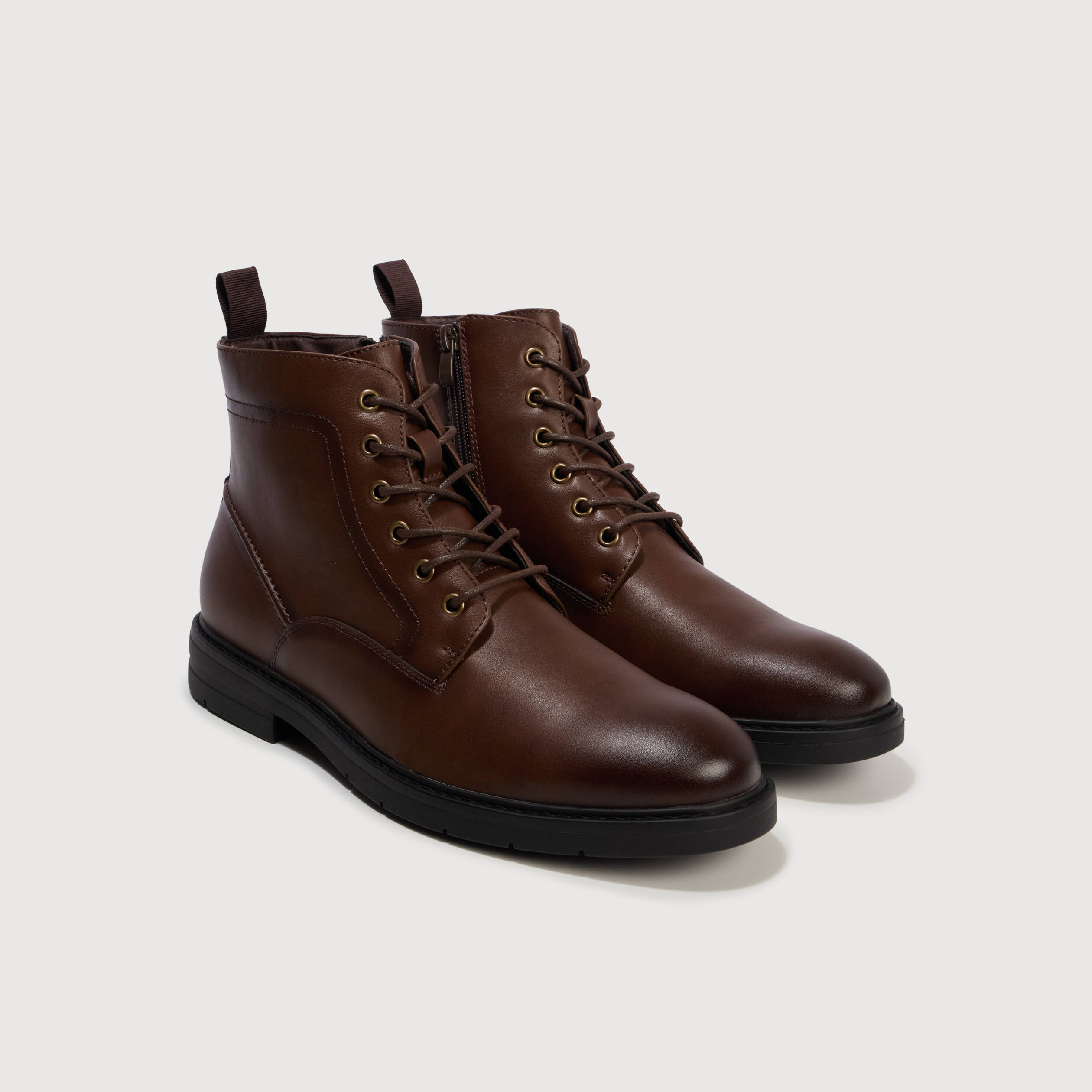 Bottines marron fonc&eacute; homme