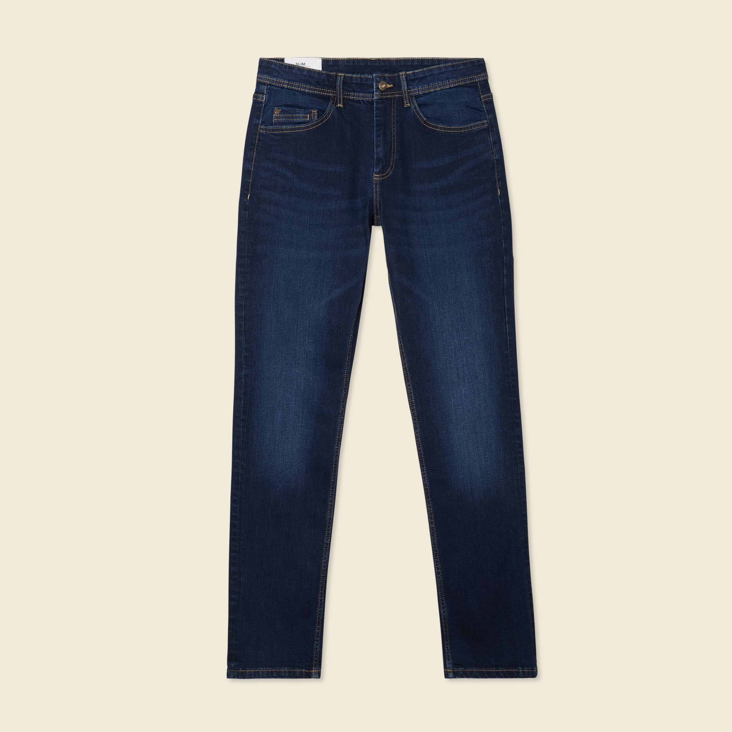 Jeans slim longueur 32 denim brut homme