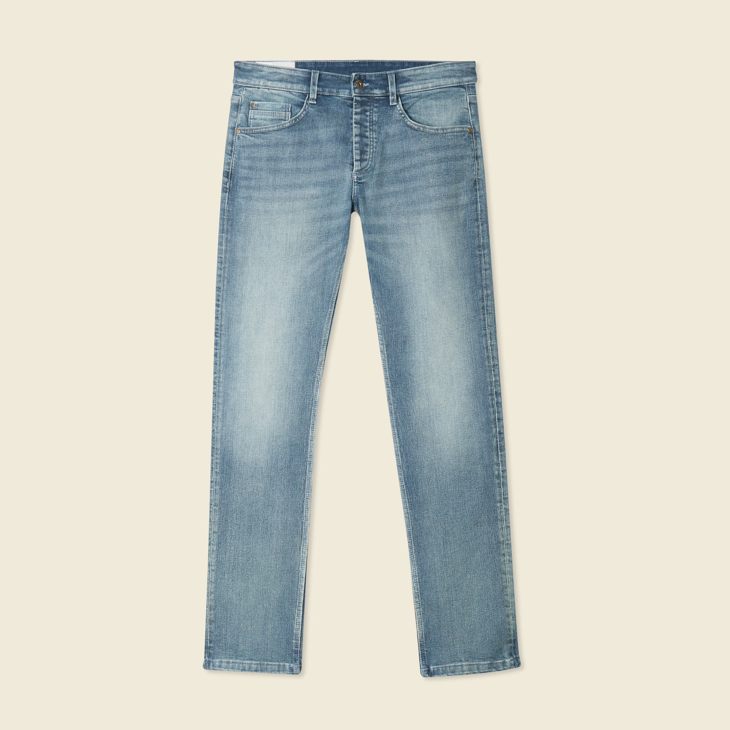jeans straight 5 poches denim dirty homme Jeans straight 5 poches denim dirty homme