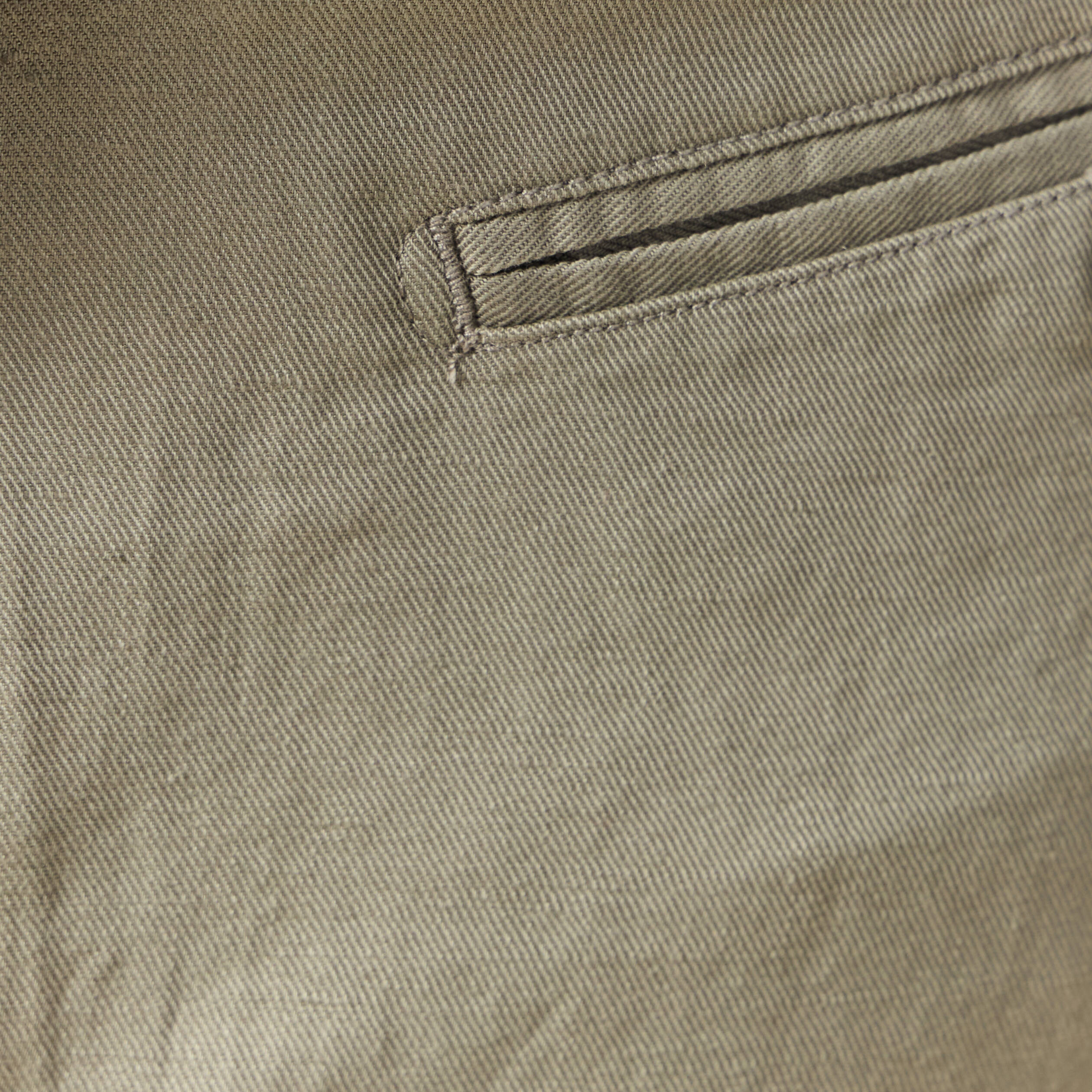 Pantalon chino vert kaki homme