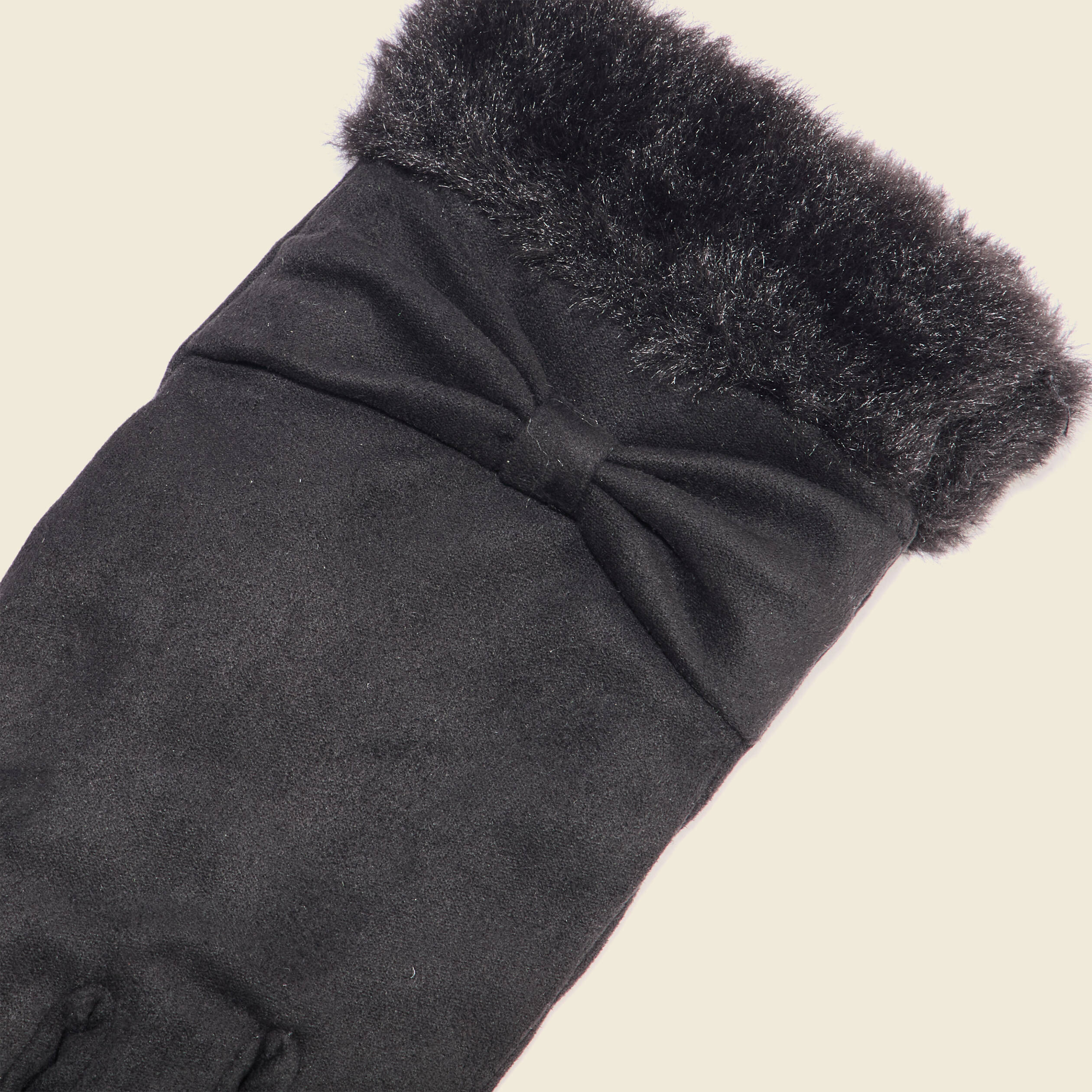 gants avec noeuds noir femme Gants avec noeuds noir femme