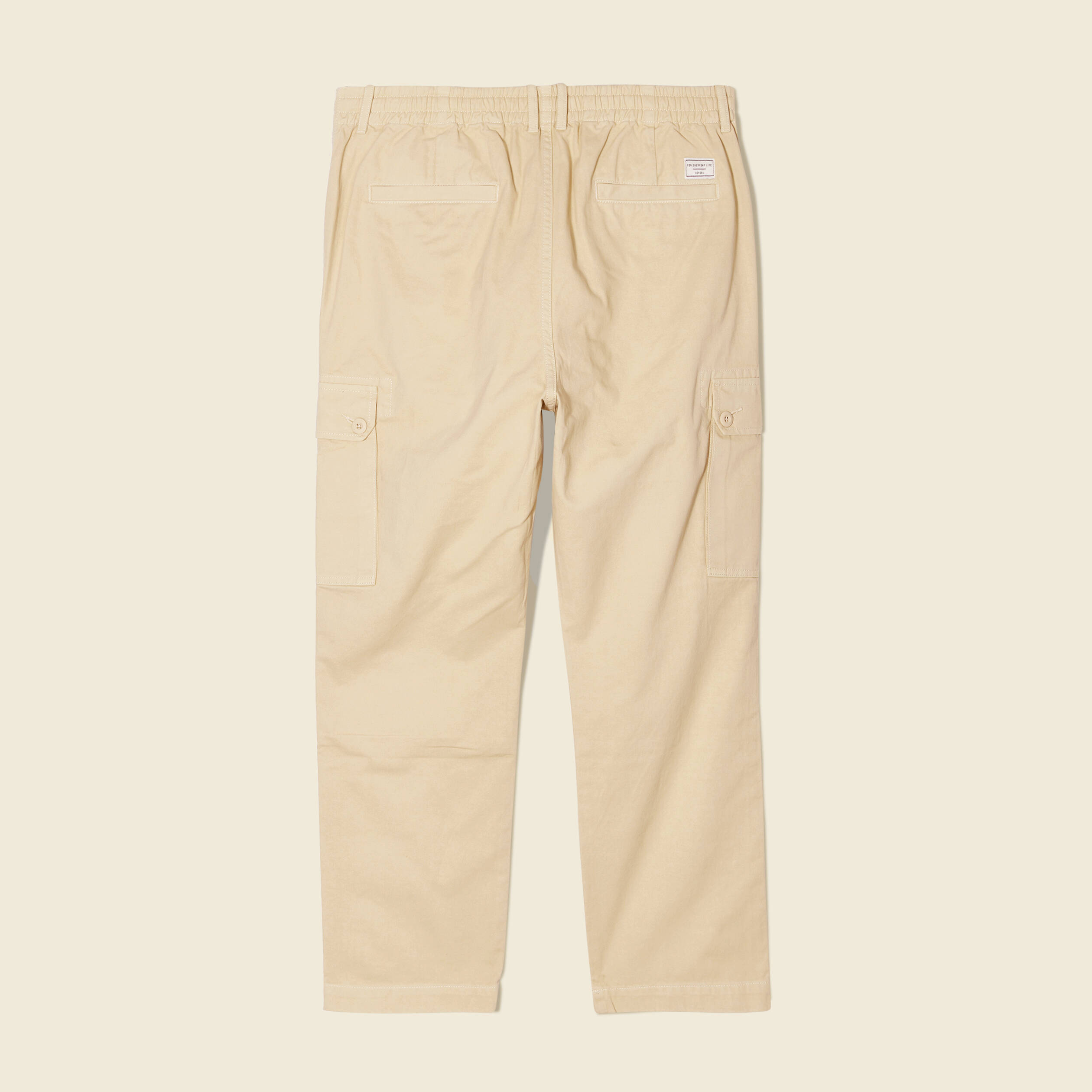 Pantalon cargo beige homme