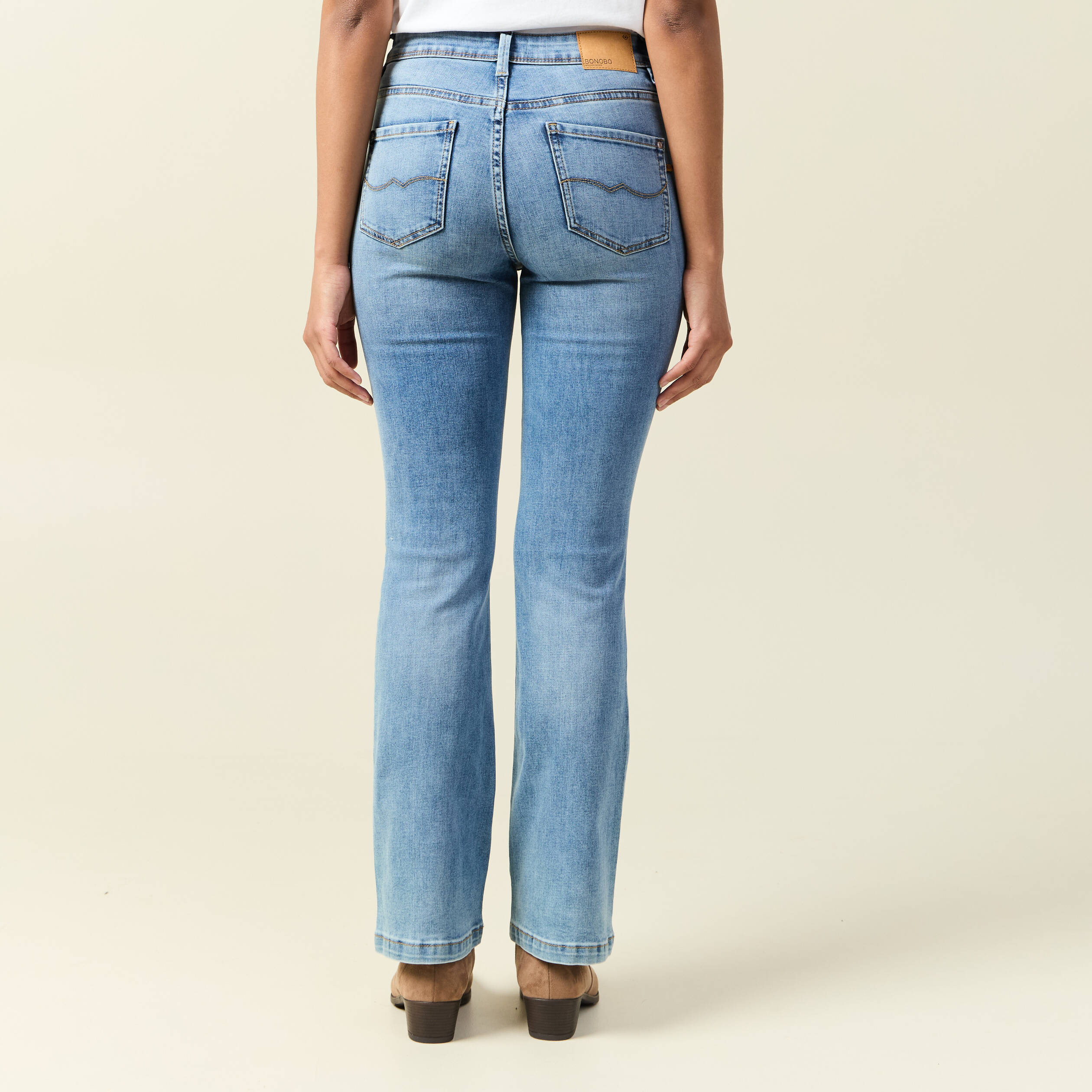 jeans bootcut denim used femme Jeans bootcut denim used femme