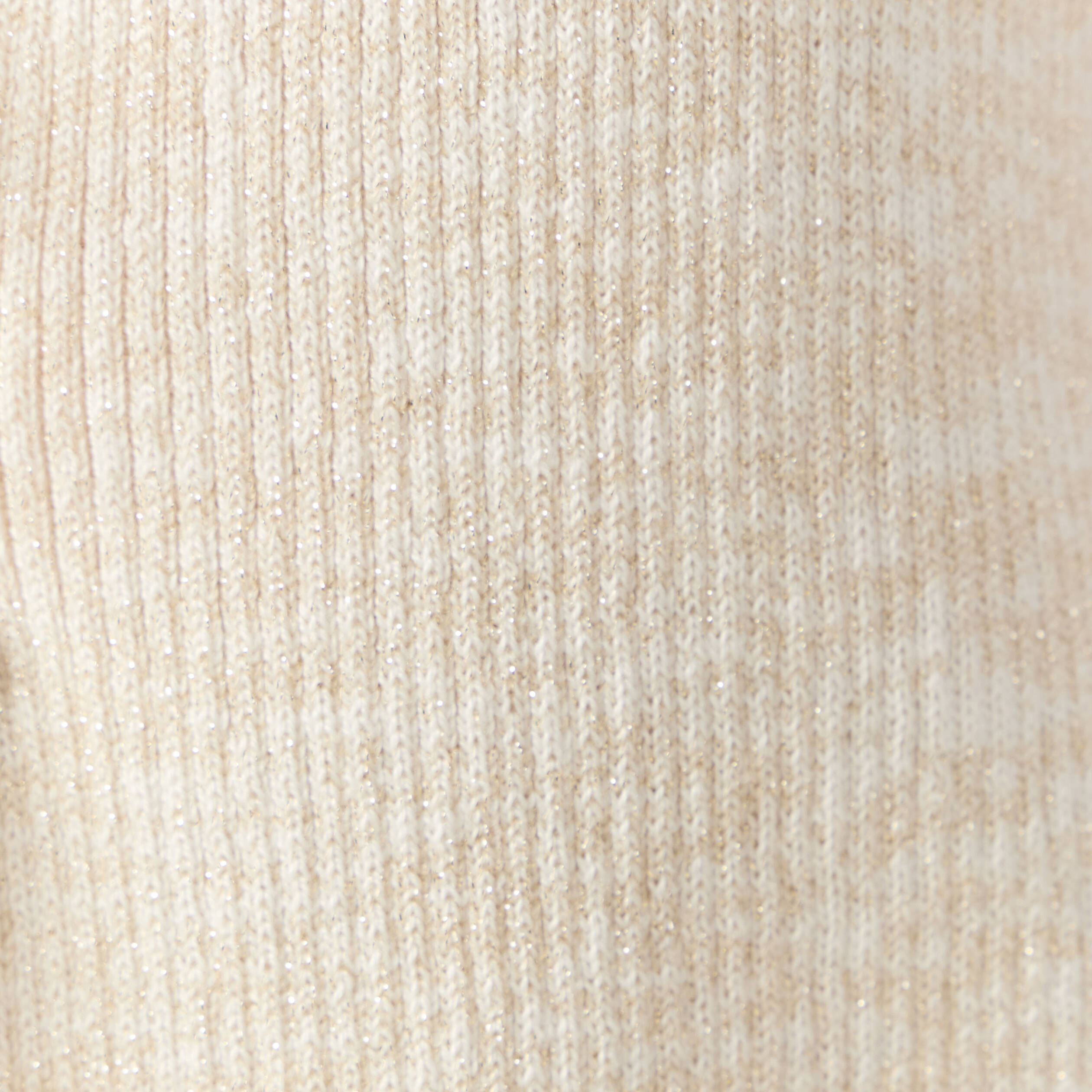 D&eacute;bardeur tricot nou&eacute; creme femme