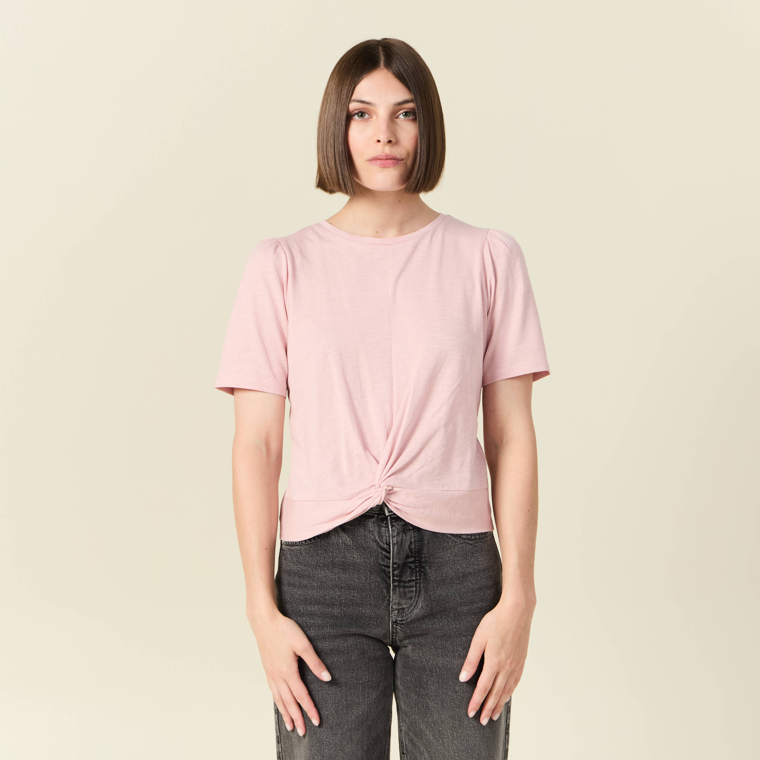 t shirt eco responsable rose pastel femme T-shirt éco-responsable rose pastel femme