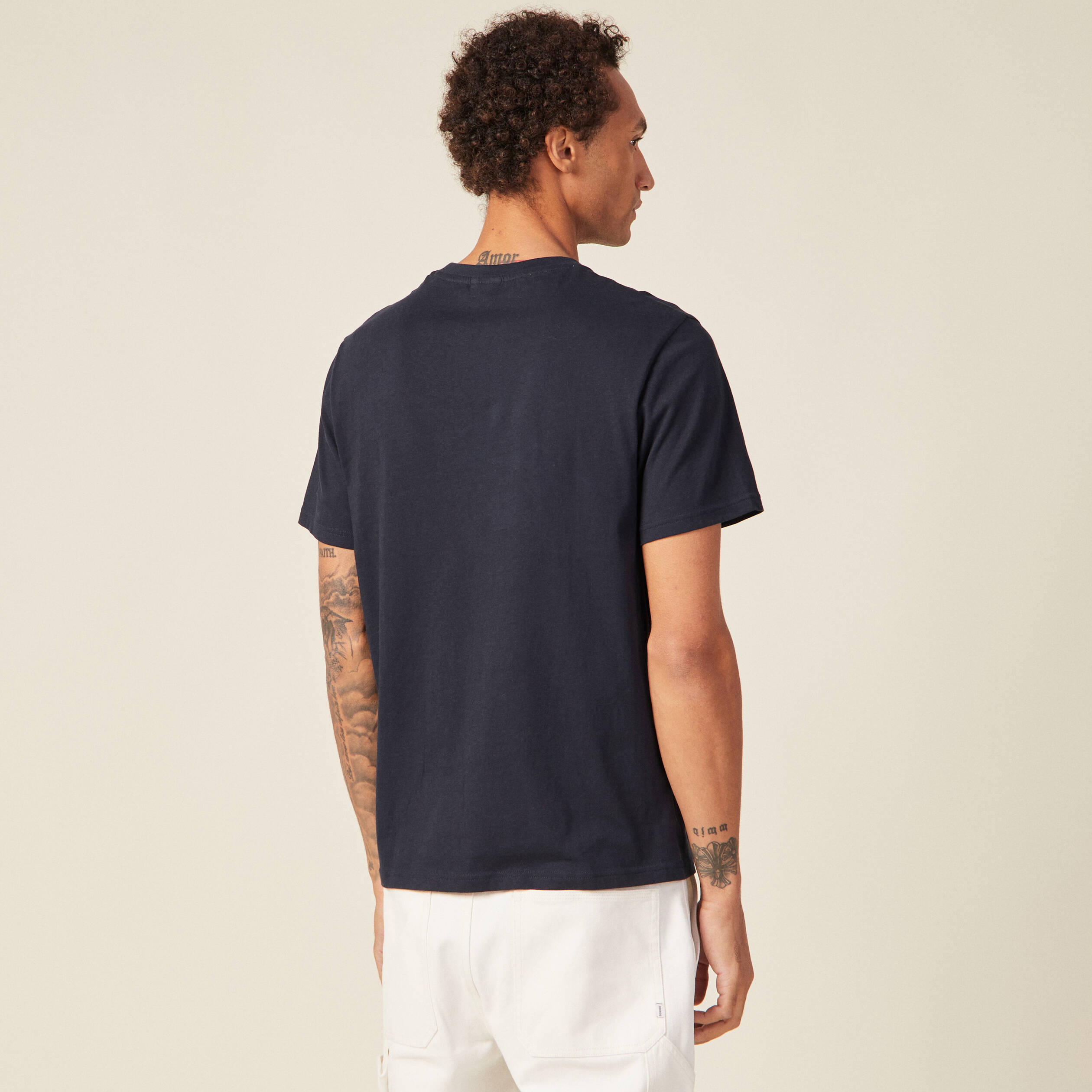 T-shirt XV de France rugby bleu marine homme