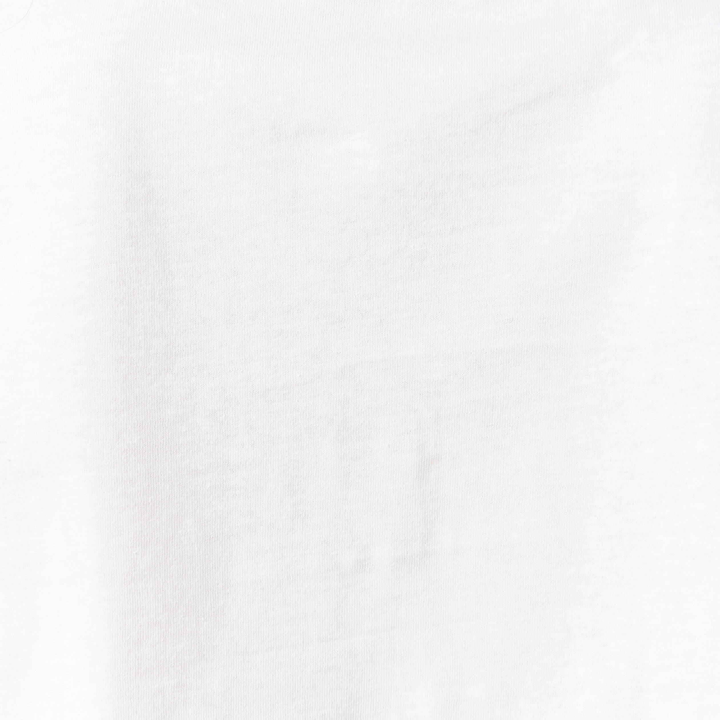 T-shirt oversize col rond en coton blanc femme