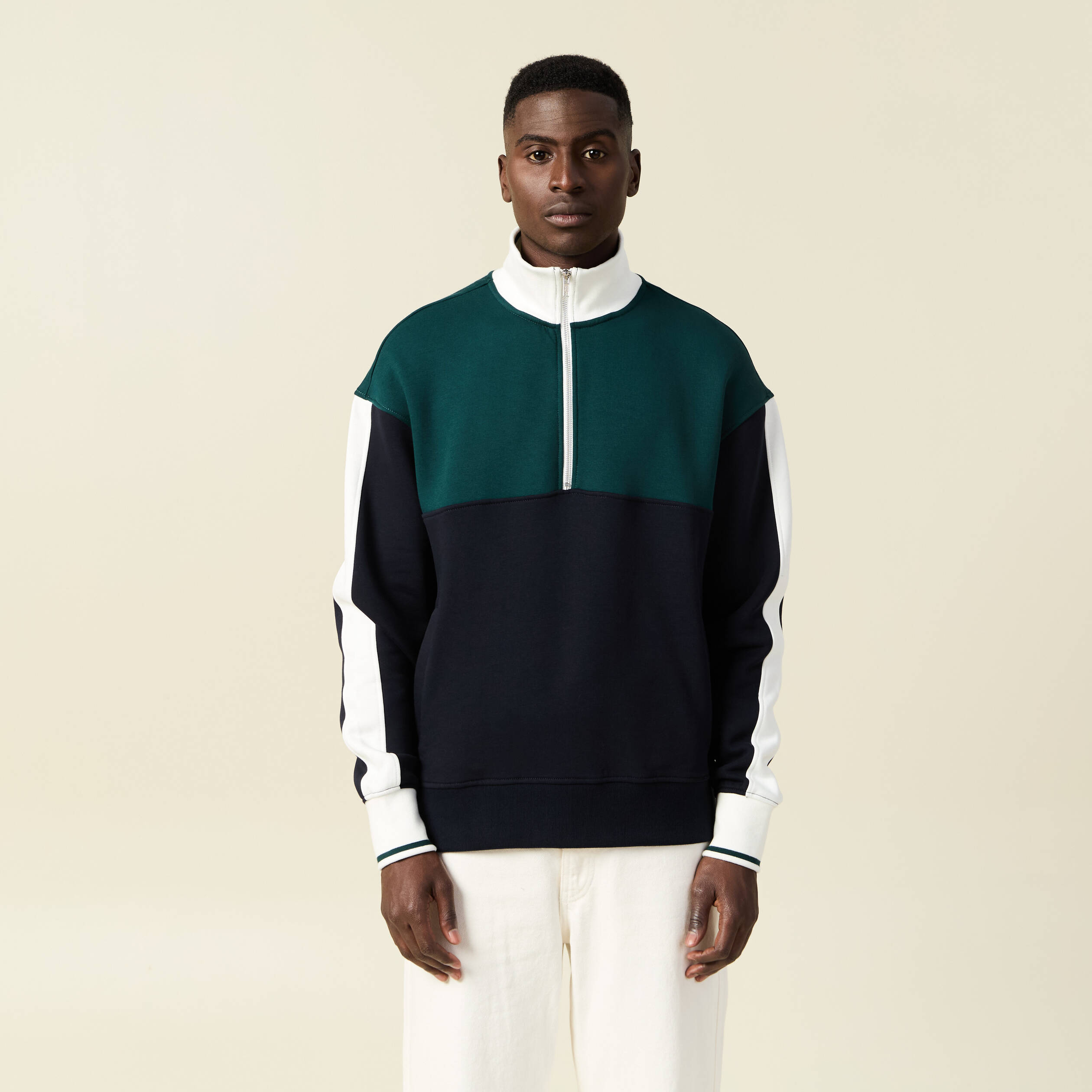 sweat manches longues bleu marine homme Sweat manches longues bleu marine homme