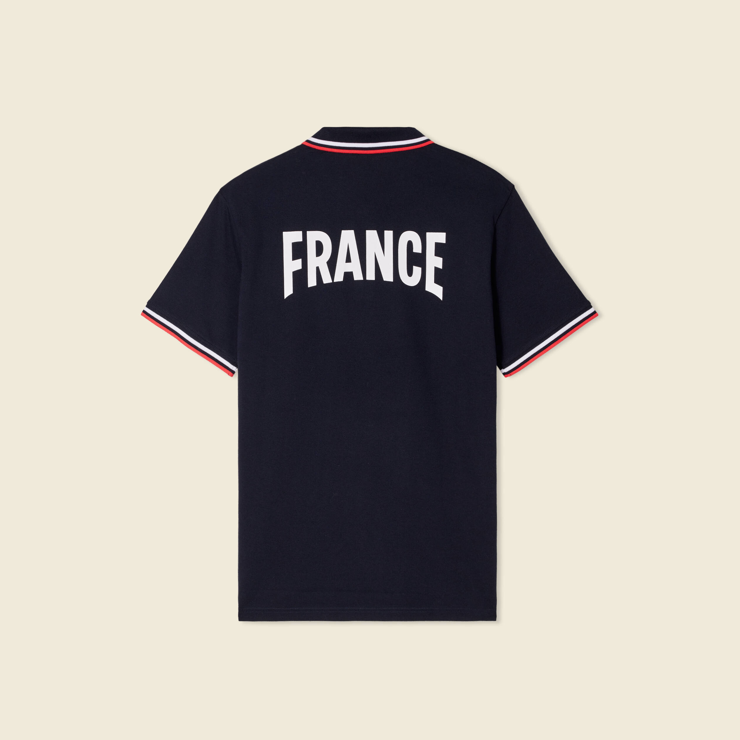 Polo manches courtes bleu marine homme