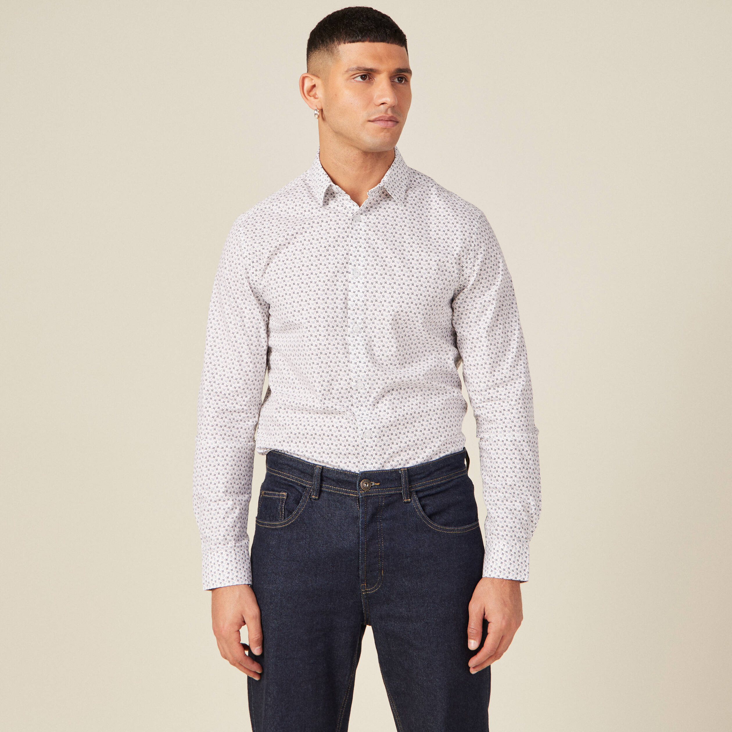 Chemise éco-responsable blanc homme