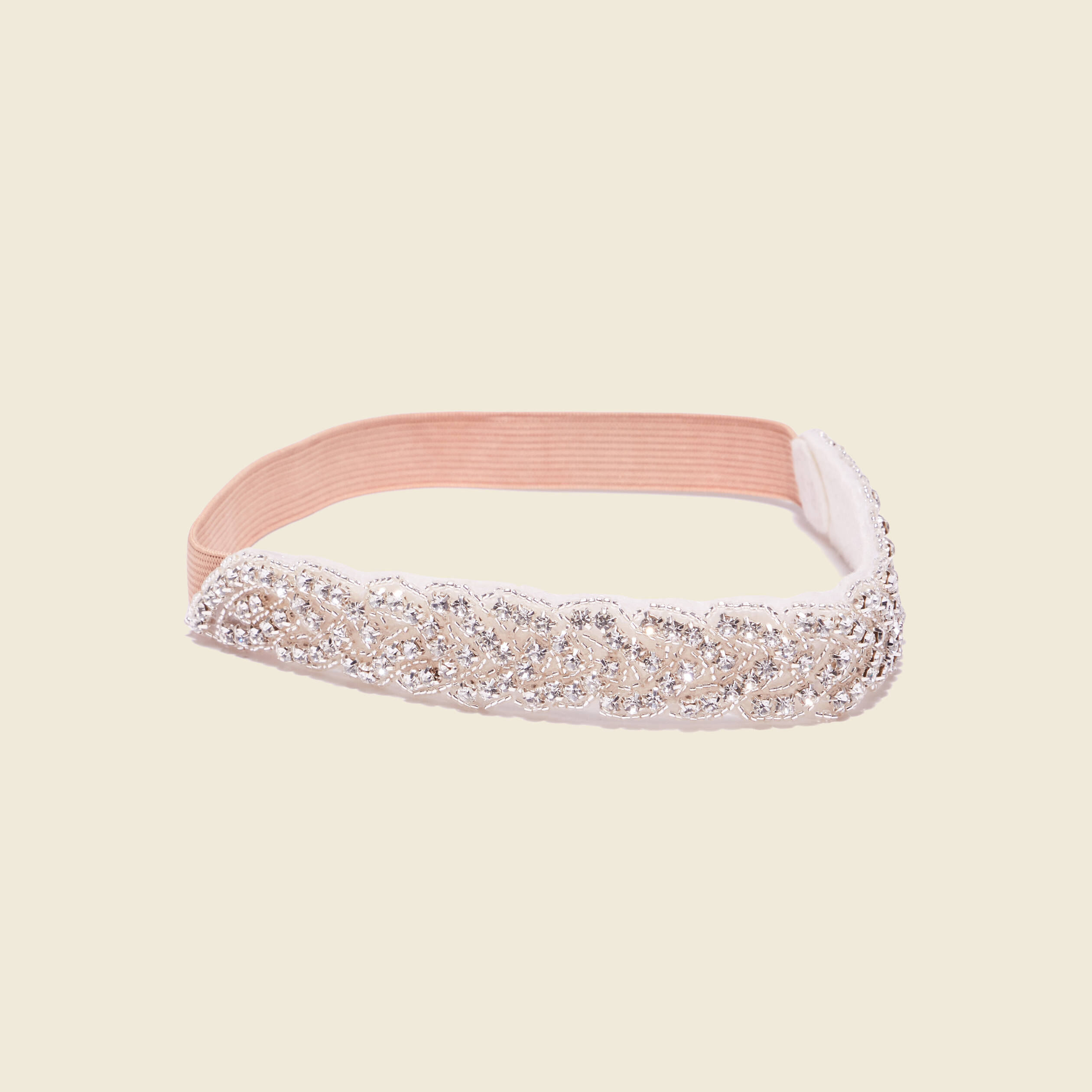 bandeau details bijoux creme femme Bandeau détails bijoux creme femme