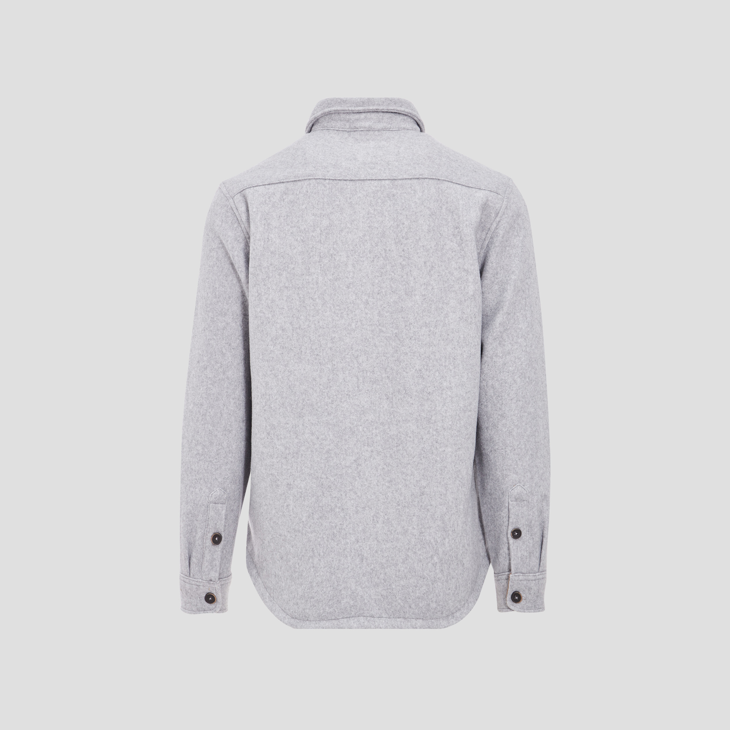 Surchemise manches longues doubl&eacute;e gris fonc&eacute; homme